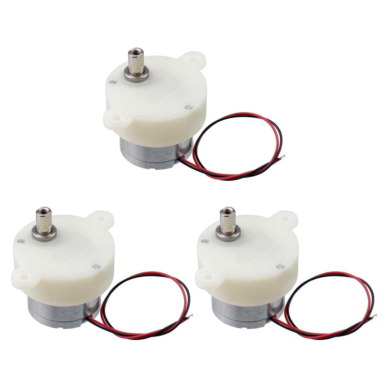 Motor de Reducción DC Micro Antrader 6V 5RPM - 3 Piezas