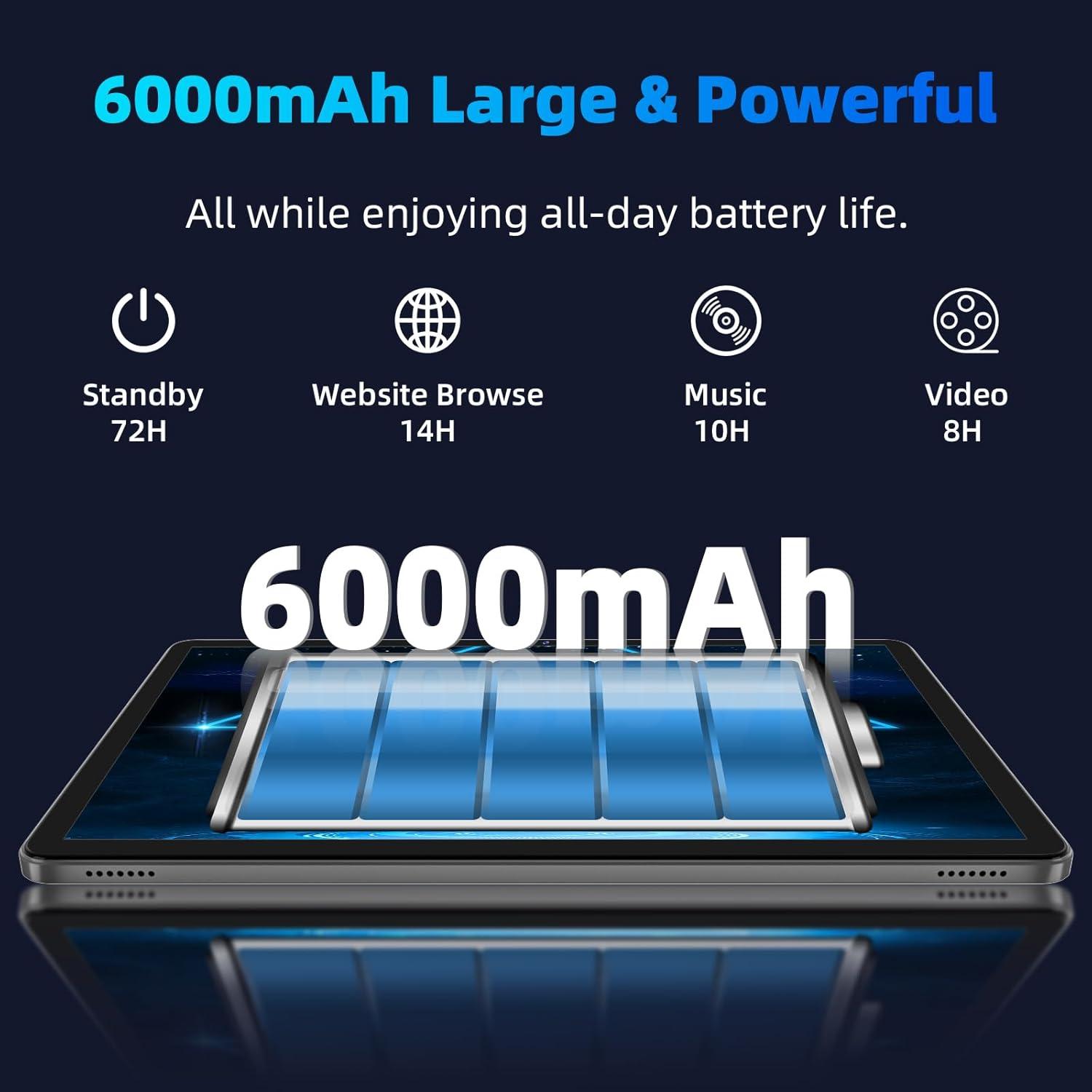 Tableta Android 14 TUOHAITIME 10.1" Octa-Core 10GB 64GB 512GB