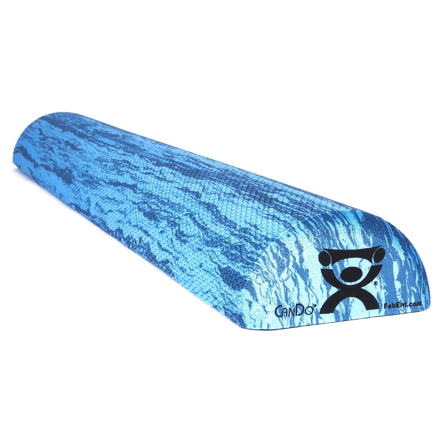 Rodillo de Espuma EVA CanDo 15x91 cm Semi Redondo Azul Mármol