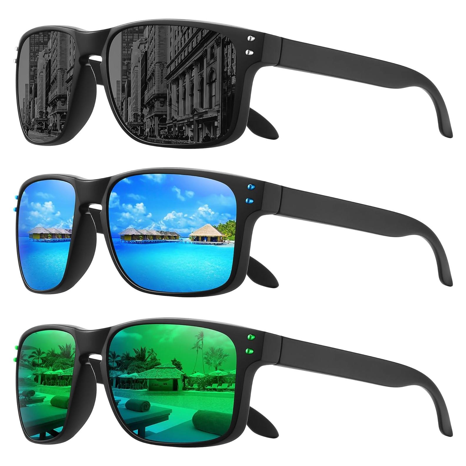 Gafas de sol polarizadas MEETSUN 3 en 1 UV400 para deportes