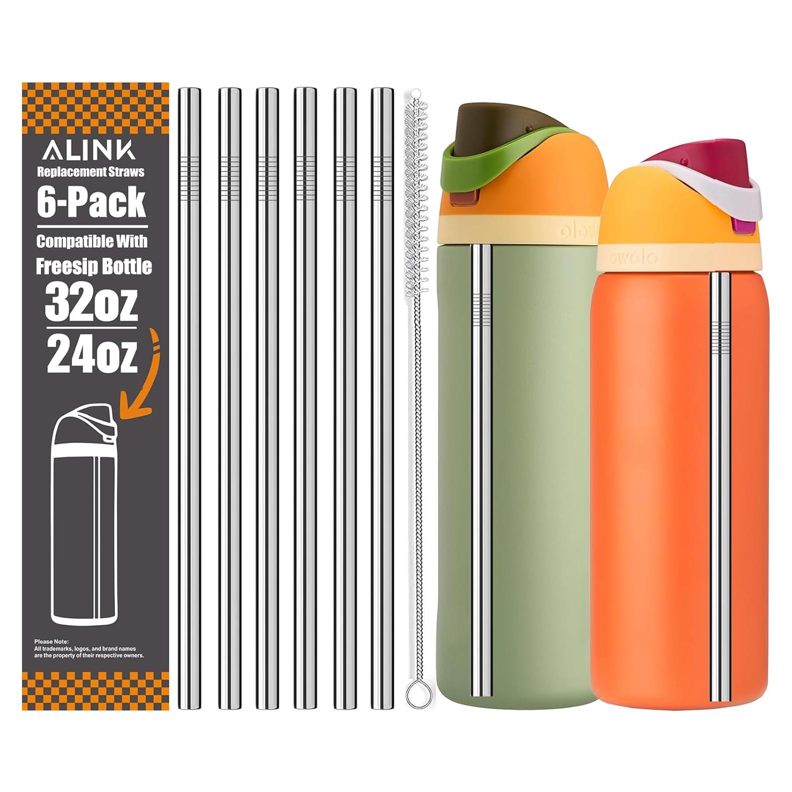 Popotes de Acero Inoxidable ALINK para Botellas Owala 24oz 32oz