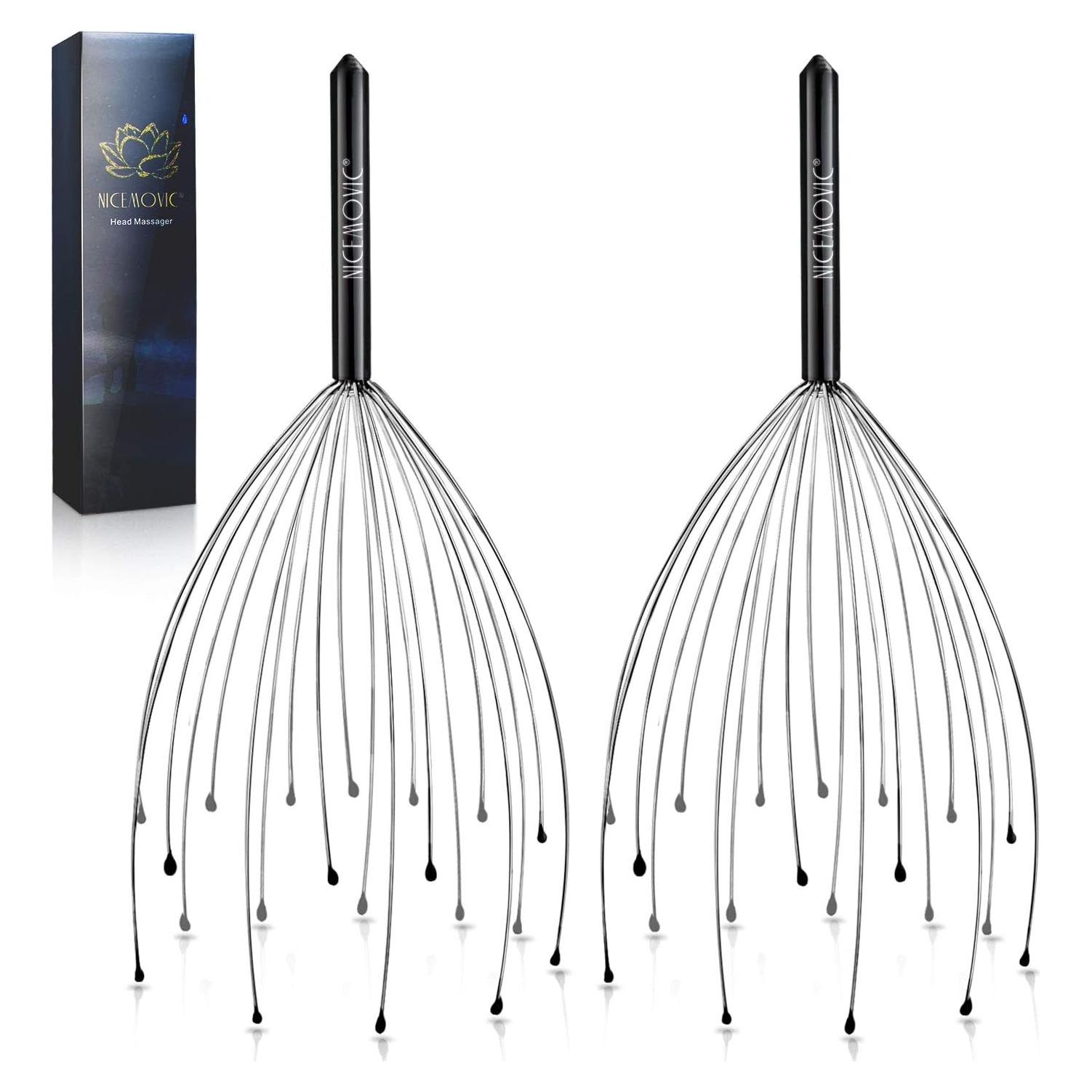 Masajeador de Cuero Cabelludo NICEMOVIC 20 Dedos Alivio Estrés