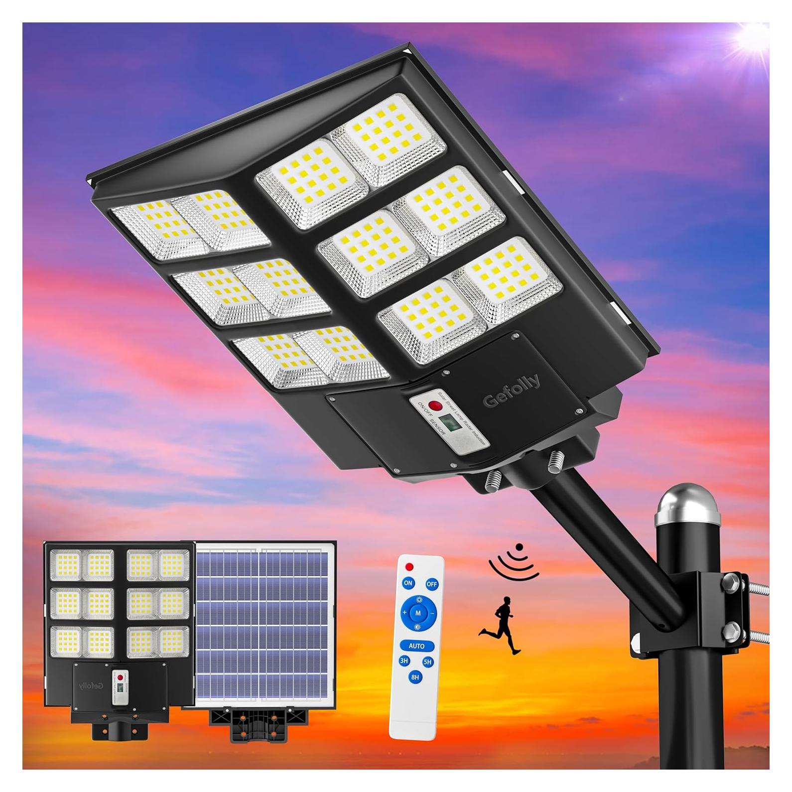 Luz Solar para Calle Gefolly SL-2000W 200000LM 6500K con Sensor