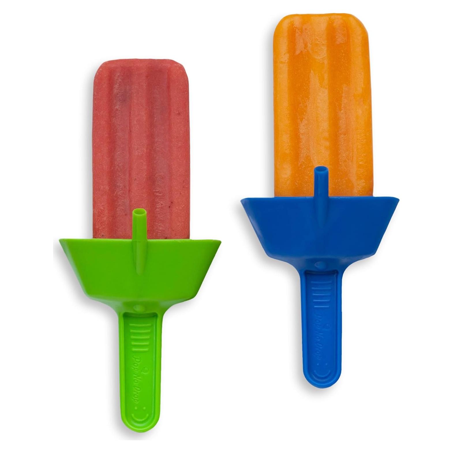 Soporte para Paletas Sin Goteo POP NO DROP - 2 Piezas Azul y Verde