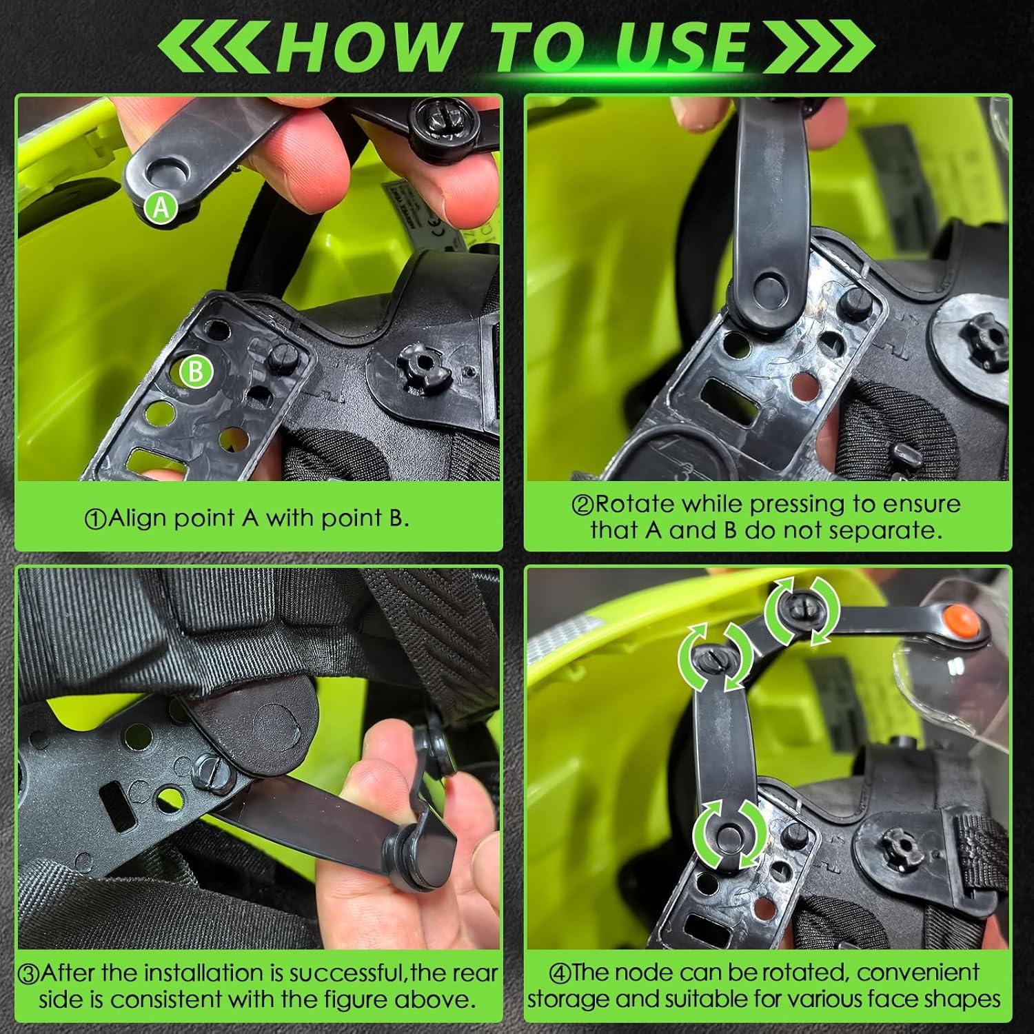 Visera Incorporada Transparente Green Devil - Moderna y Ligera