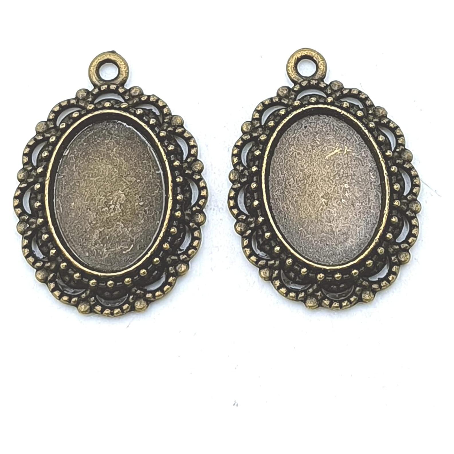 Colgantes de Cruz Vintage YOOGCORETT 50pcs 16x8mm Plata Antigua