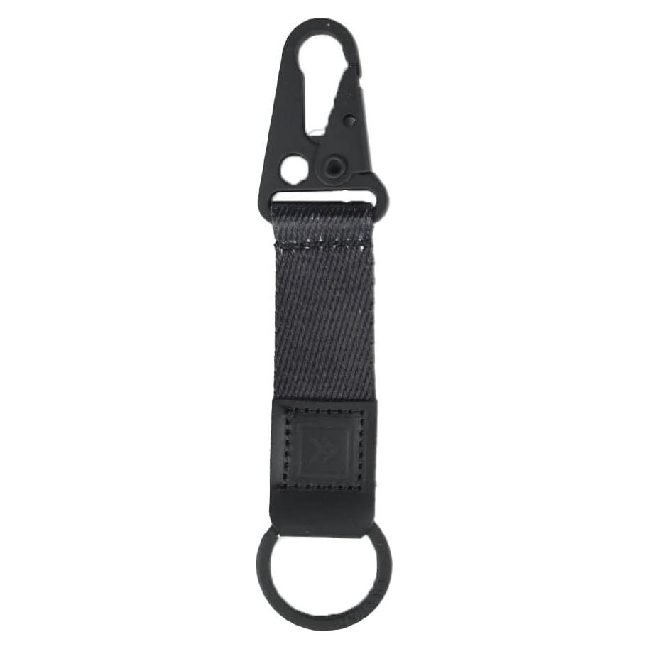 Gancho de Llavero Thread Wallets Negro - Lanyard Compacto 15 cm