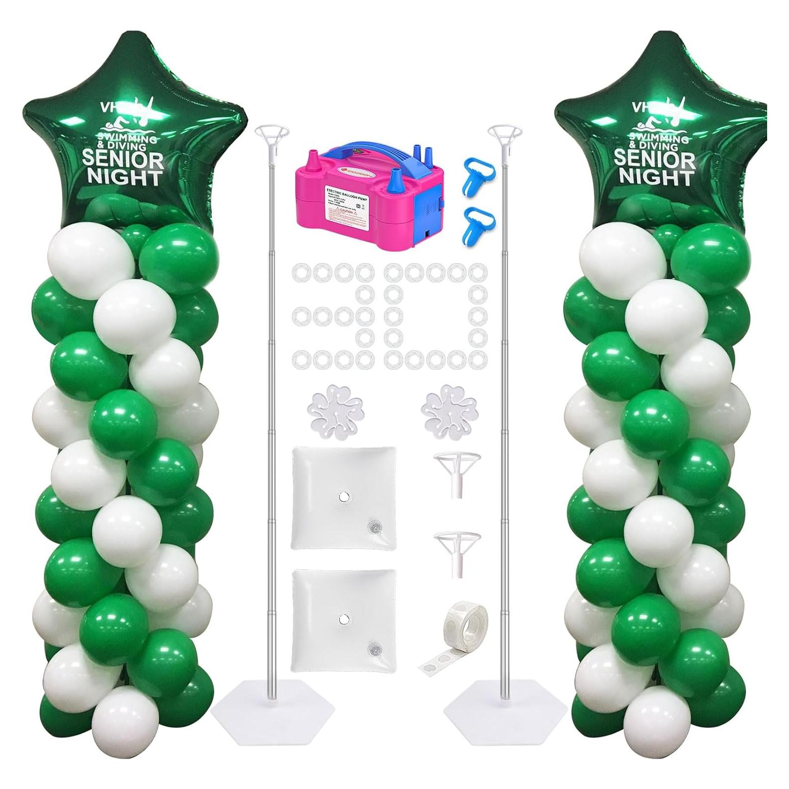 Kit de Columna de Globos y Bomba Eléctrica IDAODAN 165 cm