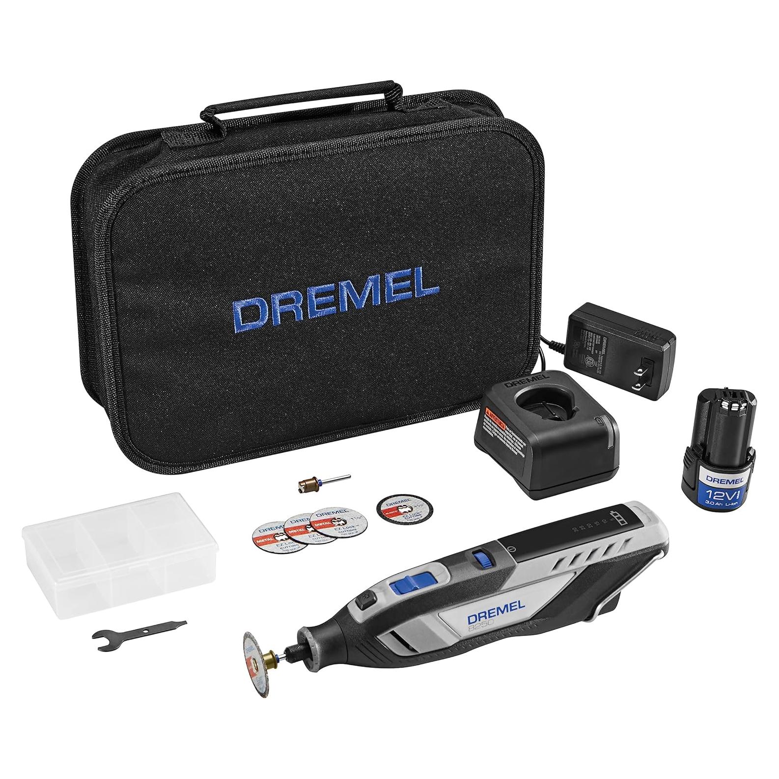 Dremel 8250 Herramienta Rotativa Inalámbrica 12V con 110 Accesorios