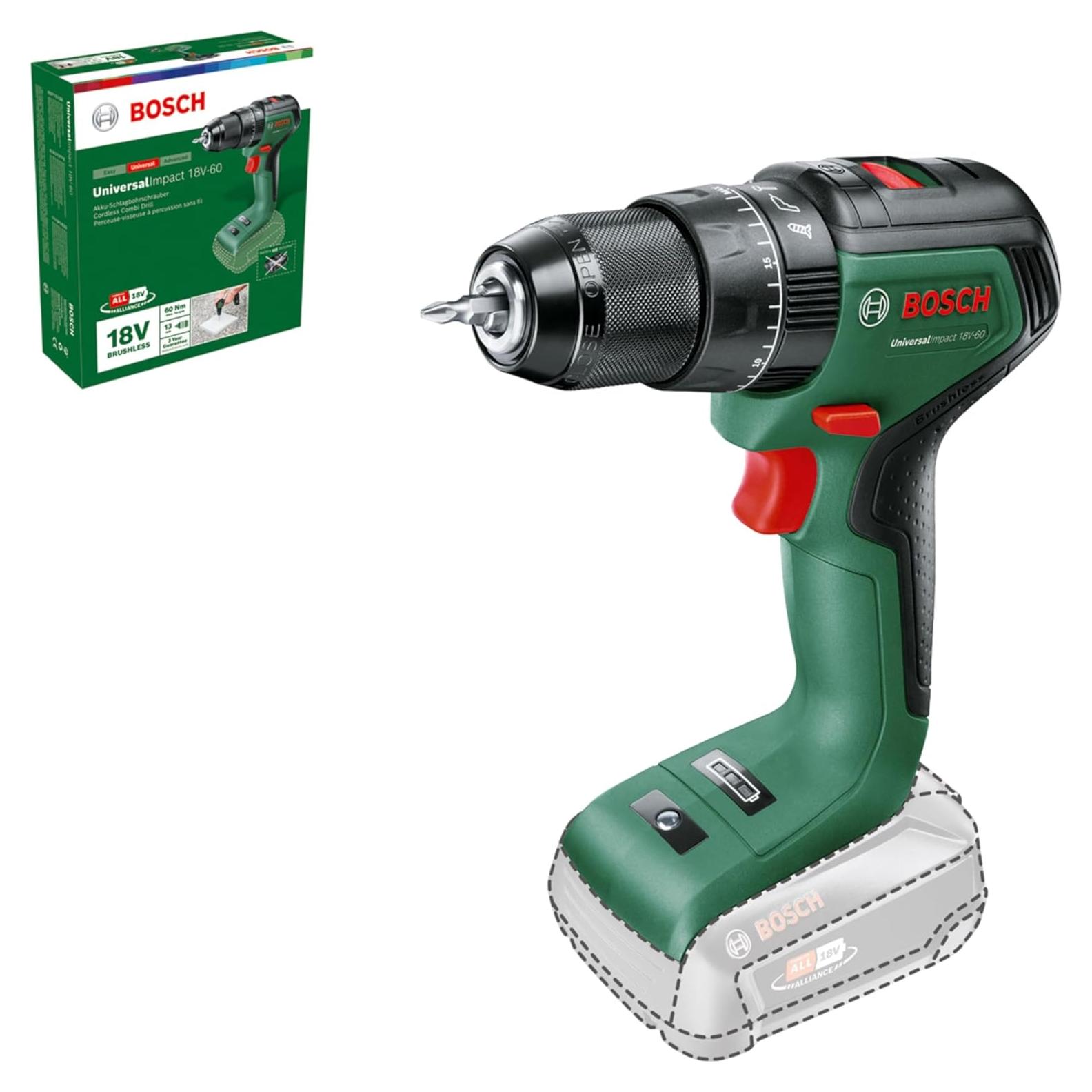 Taladro Combinado Inalámbrico Bosch UniversalImpact 18V-60