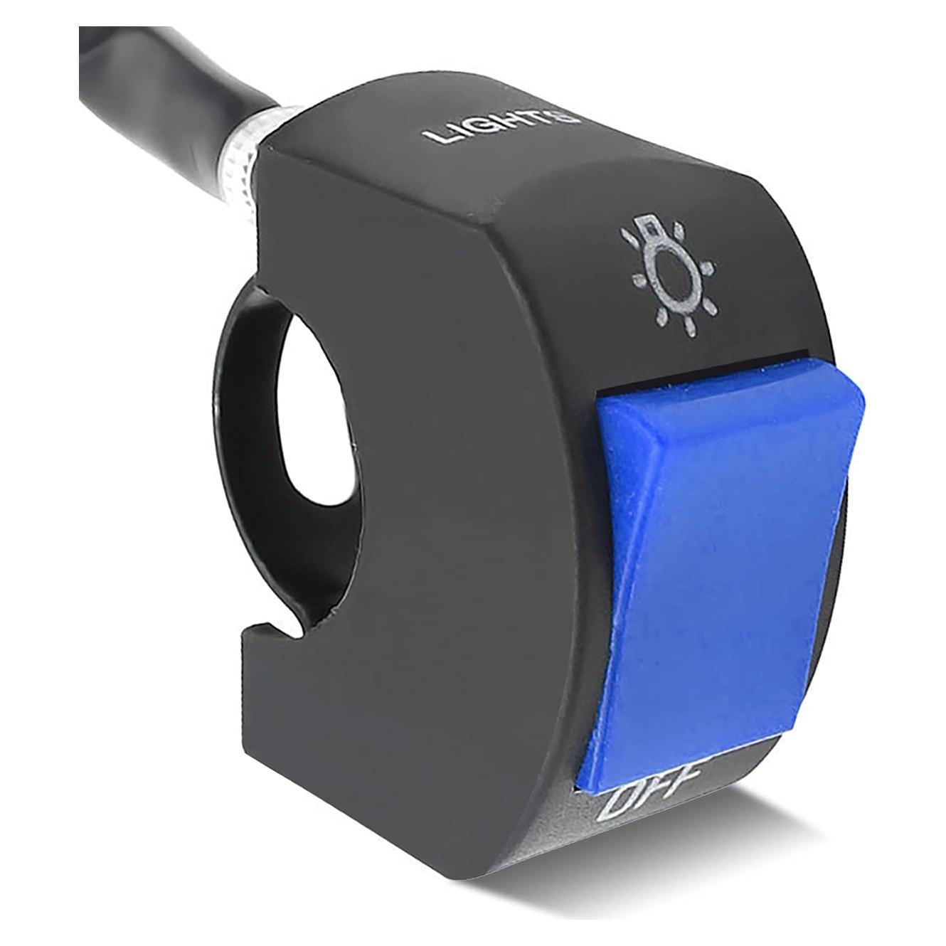 Interruptor de Faro de Motocicleta Mosley 7/8" Azul DC12V