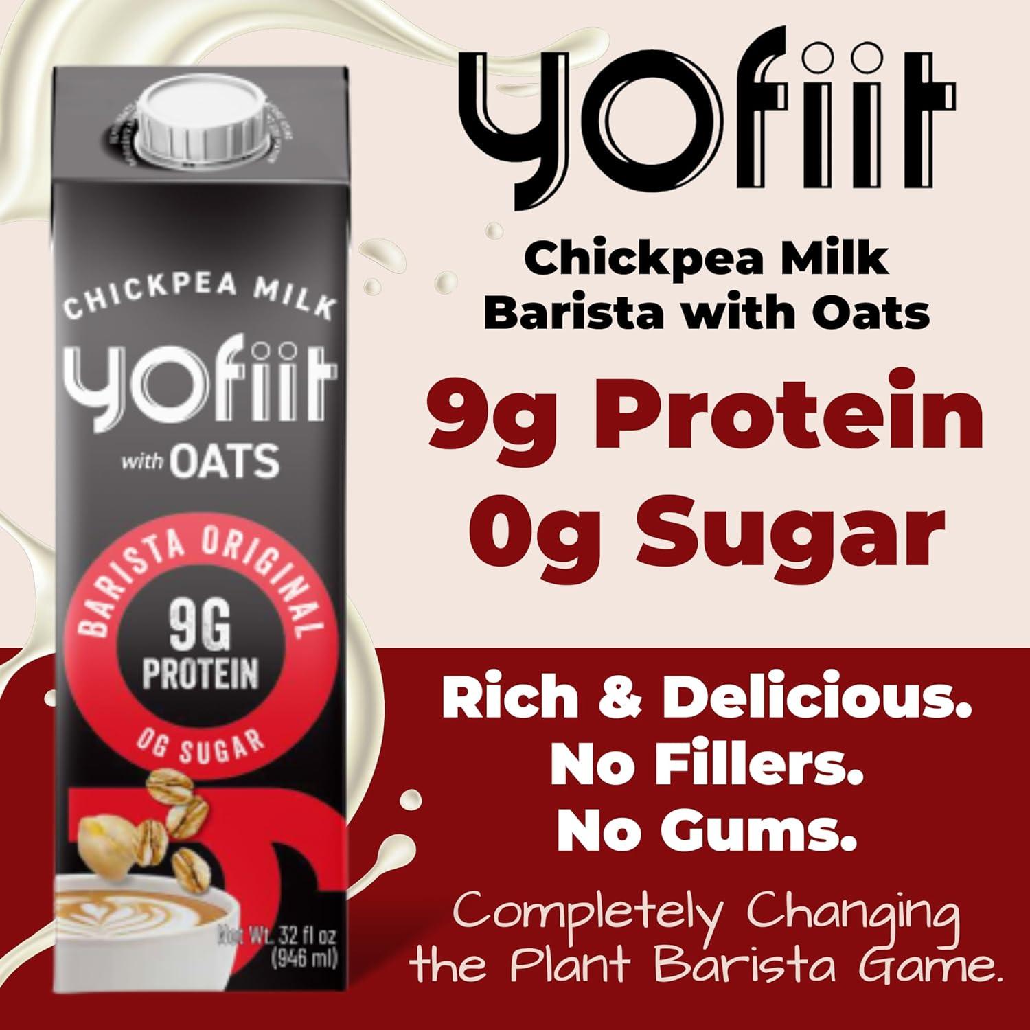 Leche de Avena Barista Yofiit 5.68L - Sin Azúcar, Alto en Proteínas