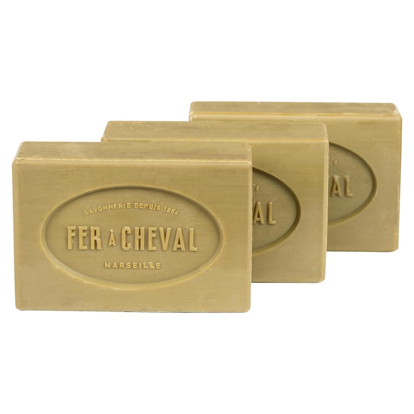 Jabón de Marseille Fer à Cheval 250g Aceite de Oliva Puro - 3 Paquetes