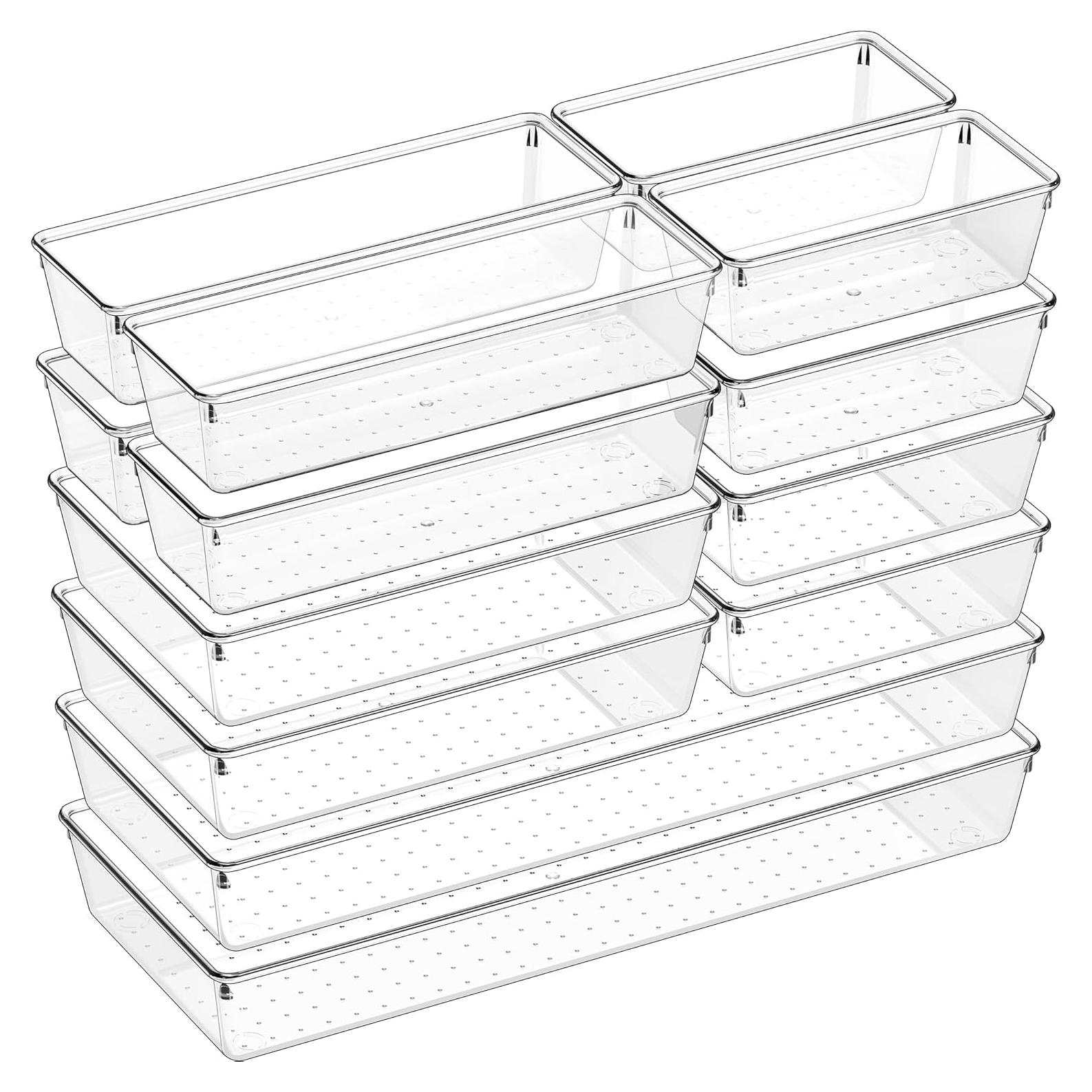 Juego de Organizadores de Cajones Criusia 14 PCS Transparente