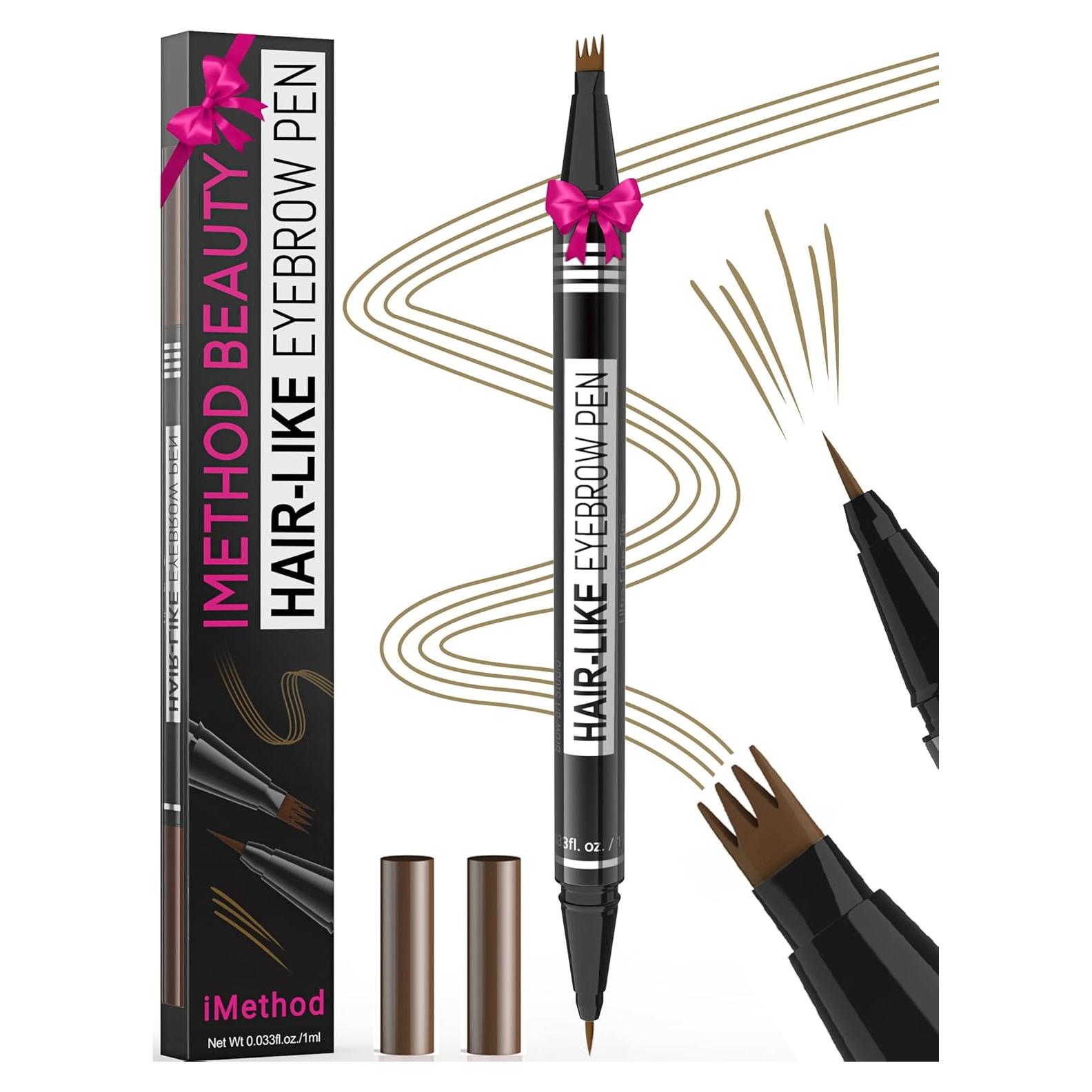 Lápiz de Cejas iMethod Doble Punta Marrón Claro 2-en-1
