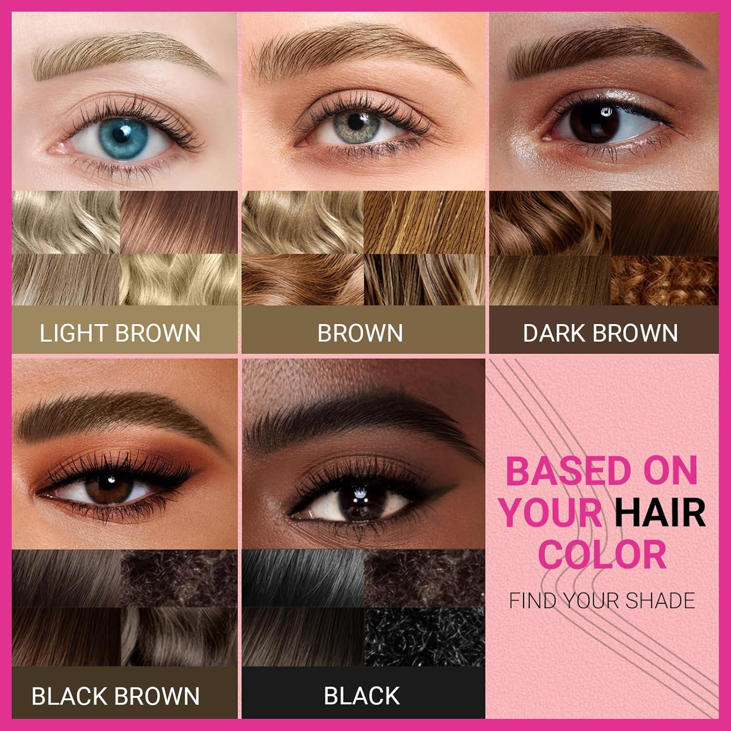 Lápiz de Cejas iMethod Doble Punta Marrón Claro 2-en-1