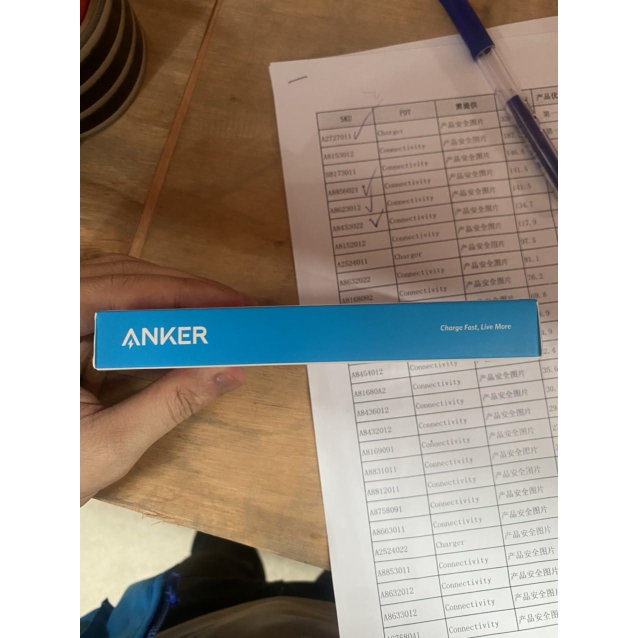 Cable USB C a Lightning Anker 1.83m Nylon MFi para iPhone