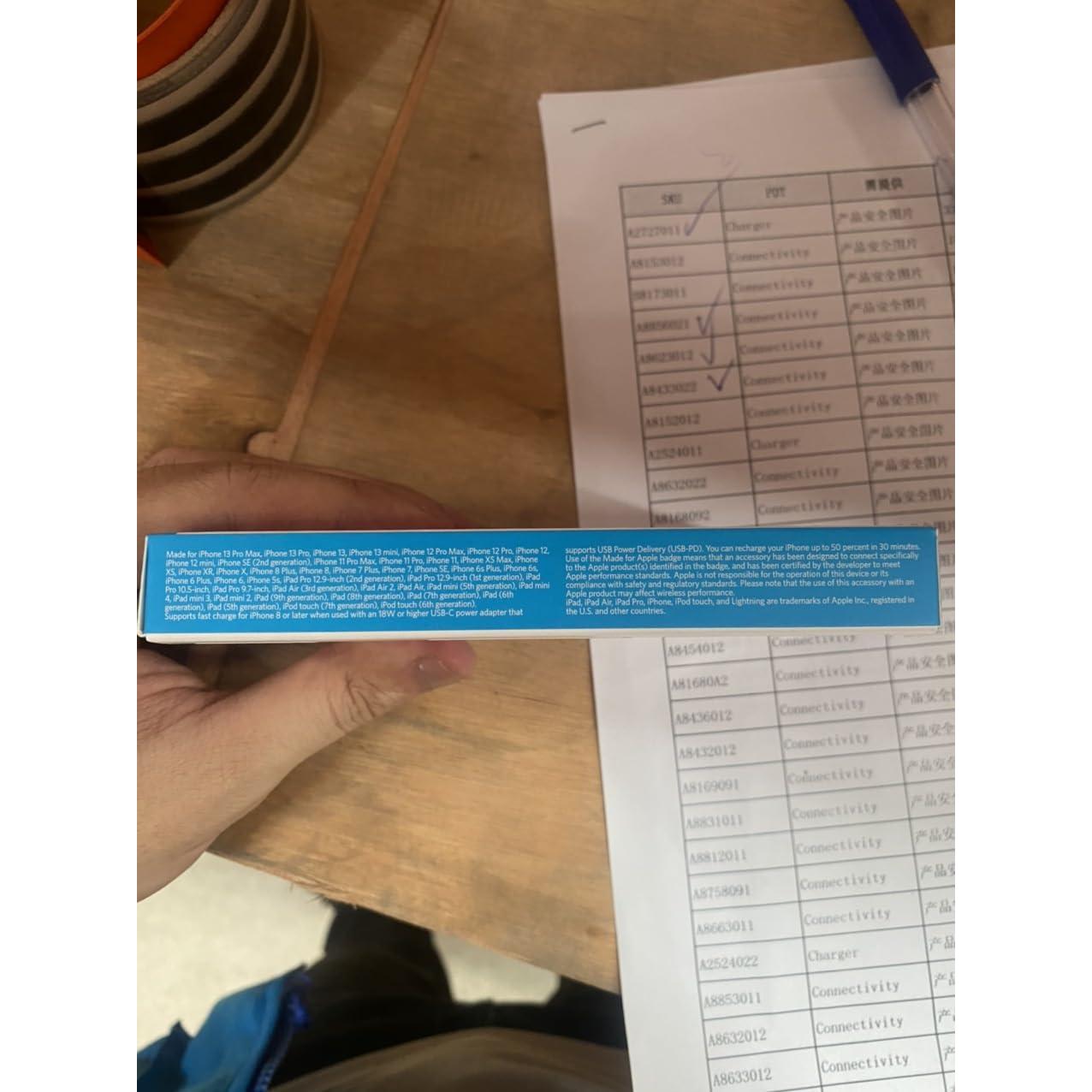 Cable USB C a Lightning Anker 1.83m Nylon MFi para iPhone