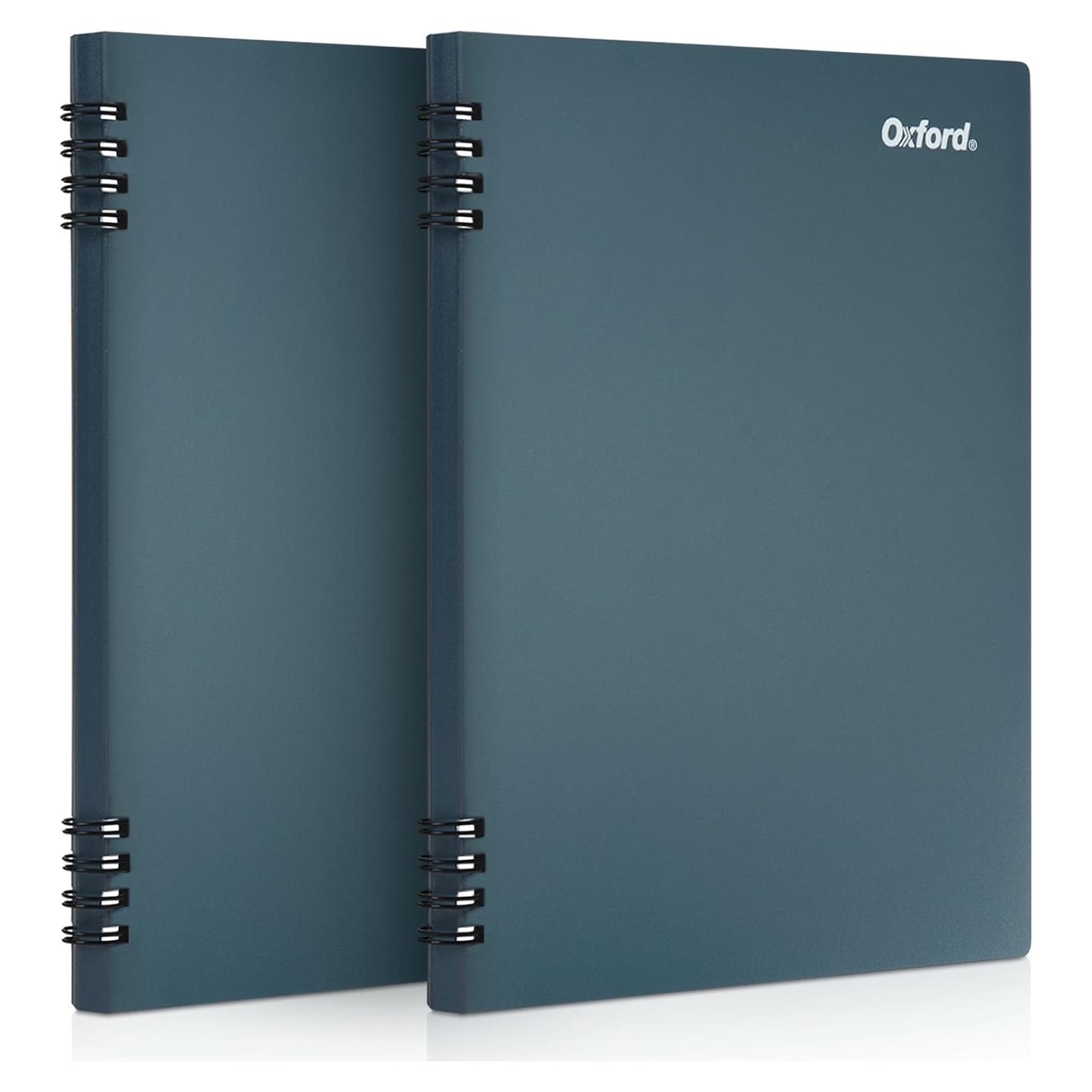 Cuaderno de Papel de Piedra Oxford Azul 14x21.6 cm 60 Hojas 2 Paquete
