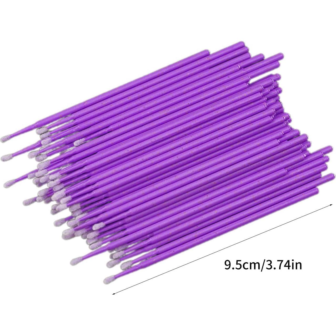 100 Palitos Aplicadores Micro Brocha Desechables HODASHI