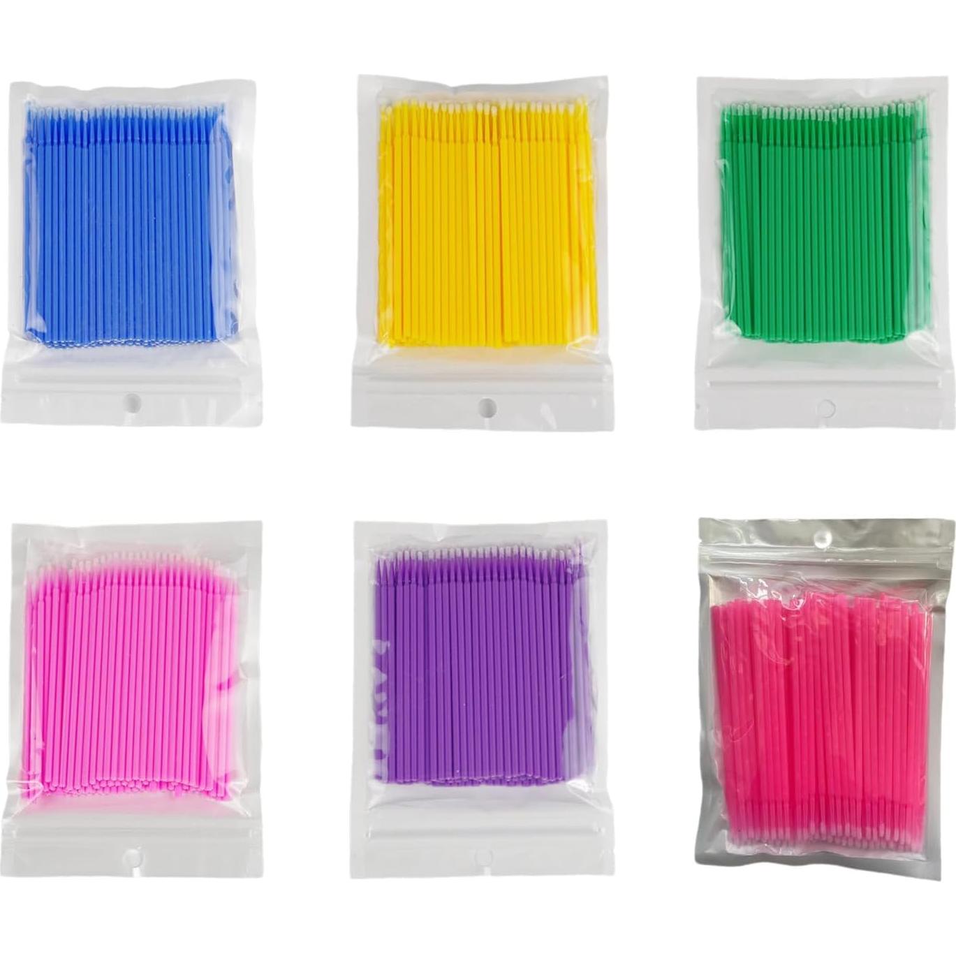 100 Palitos Aplicadores Micro Brocha Desechables HODASHI