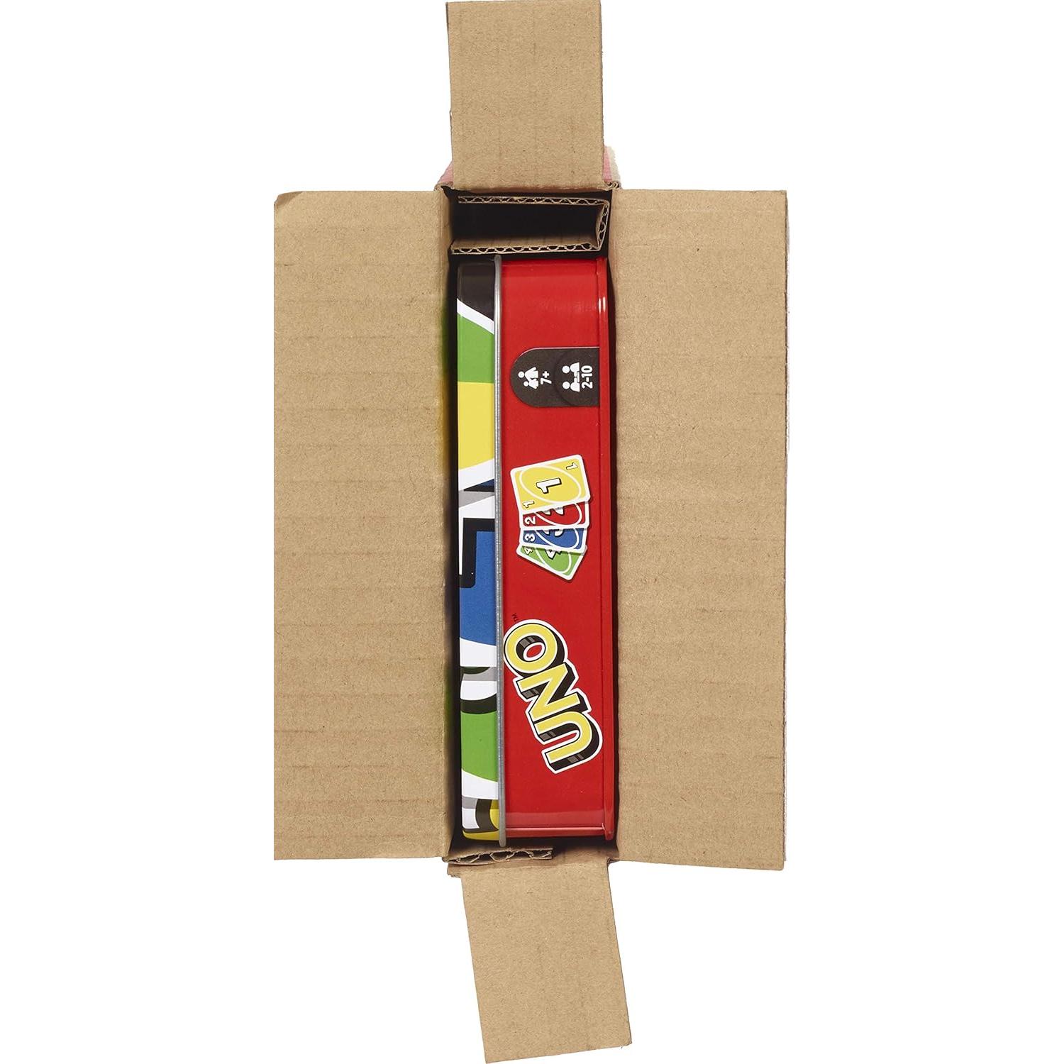 Juego de Cartas UNO Clásico Mattel - 112 Cartas en Lata