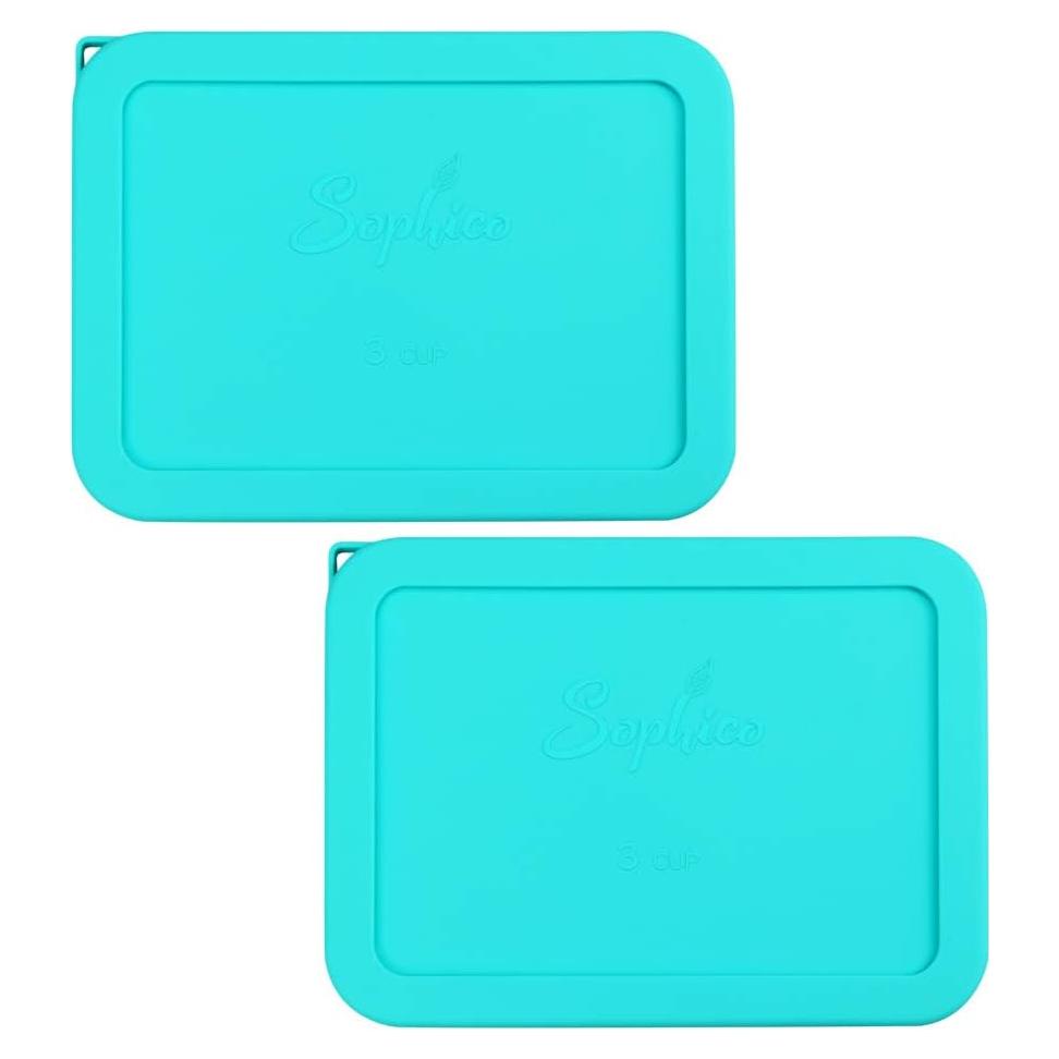 Cubiertas de Silicona Rectangulares 3 Tazas SOPHICO Menta 2 Pzas