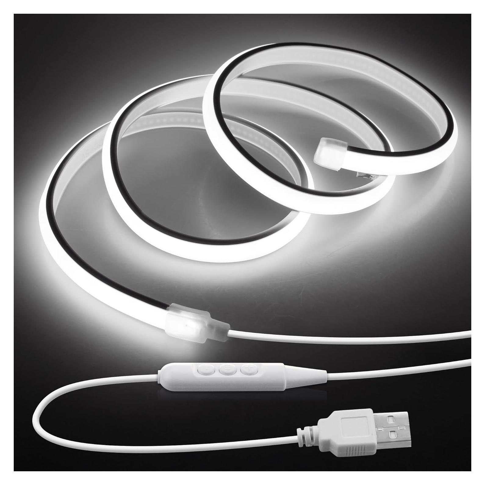 Tira de Luz LED USB 1M Samsion Blanca Fría IP67 Regulable