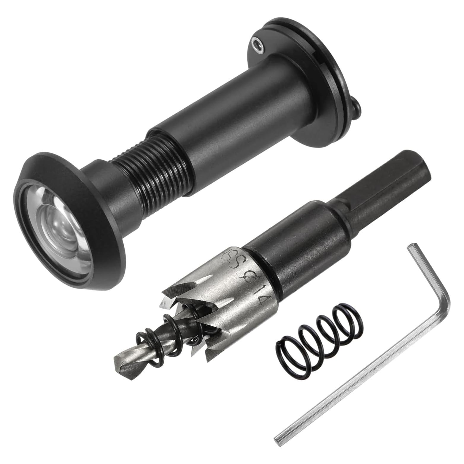 Mirilla de Puerta PATIKIL 180° Cobre con Cubierta Privacidad