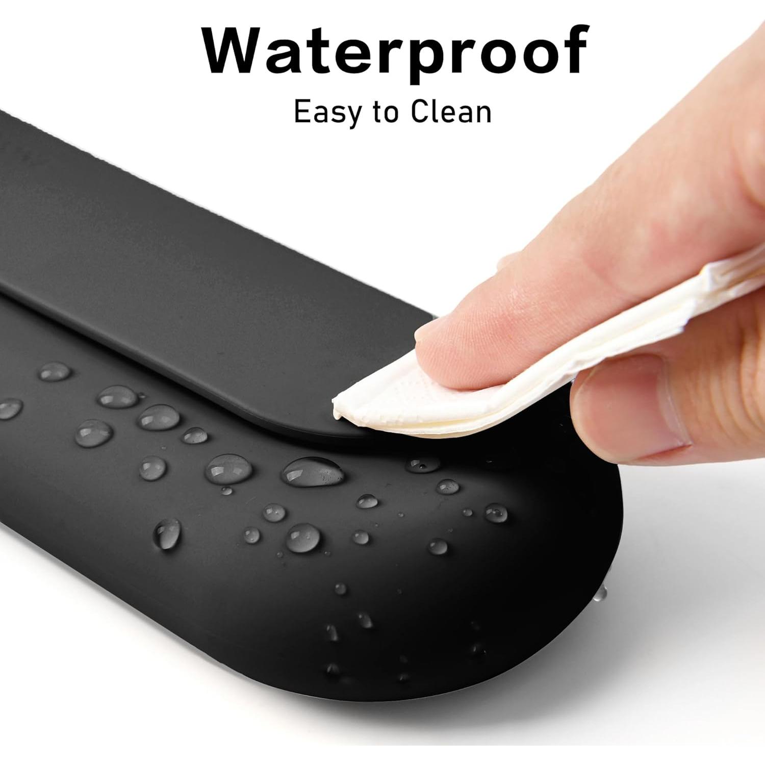 Soporte Organizador de Brochas de Maquillaje Silicona Negro