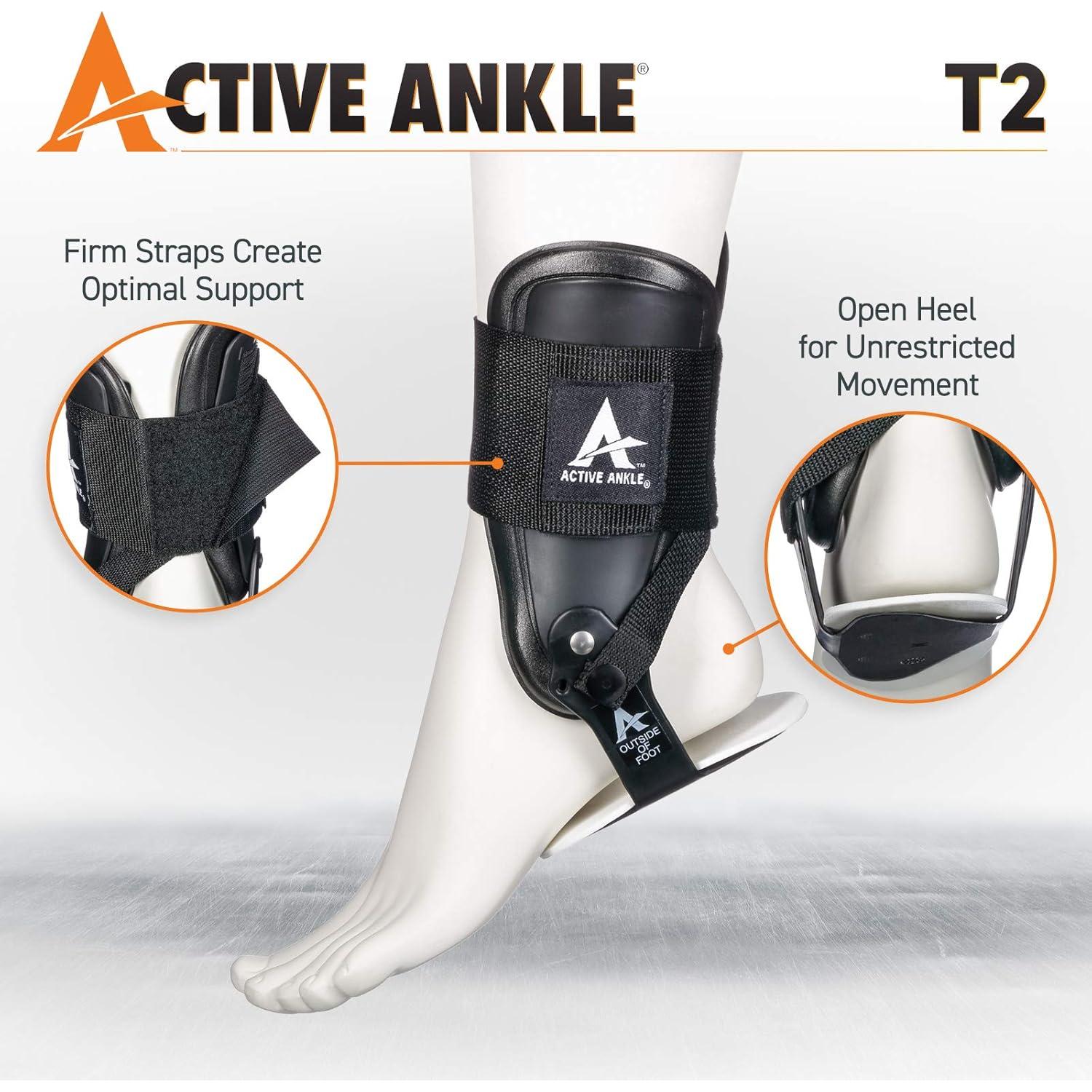 Férula de Tobillo Activa T2 Cramer Grande Negro para Esguince