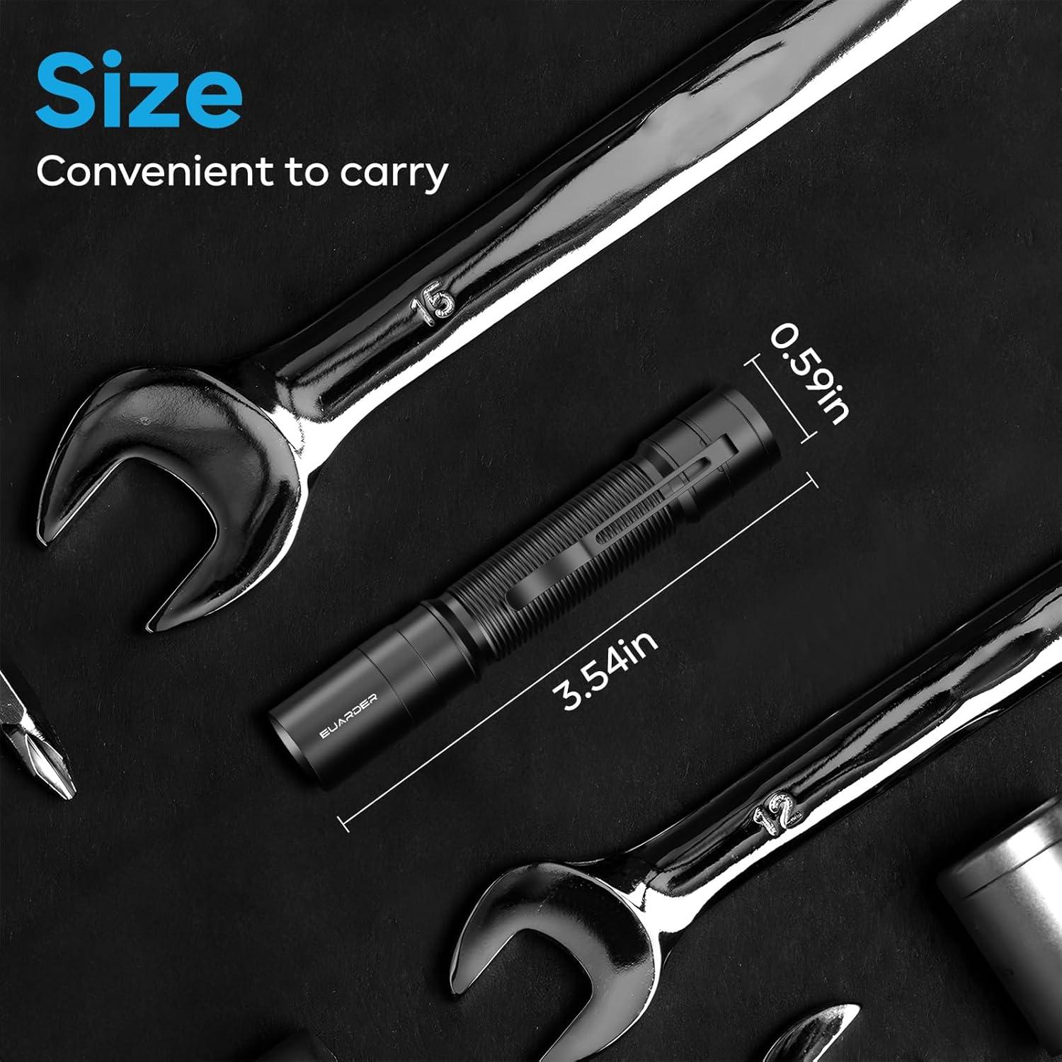 Mini Linterna Táctica EUARDER EUA528 200 Lúmenes Impermeable