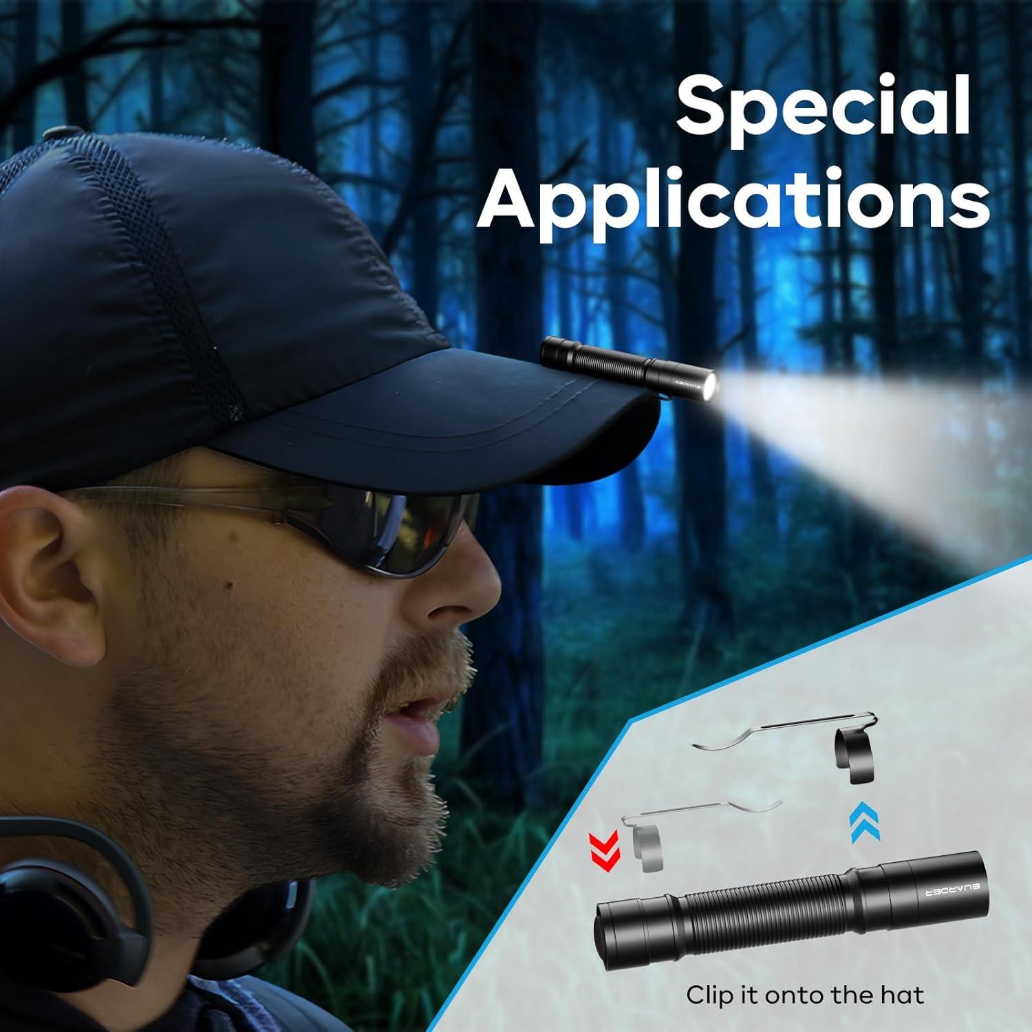 Mini Linterna Táctica EUARDER EUA528 200 Lúmenes Impermeable