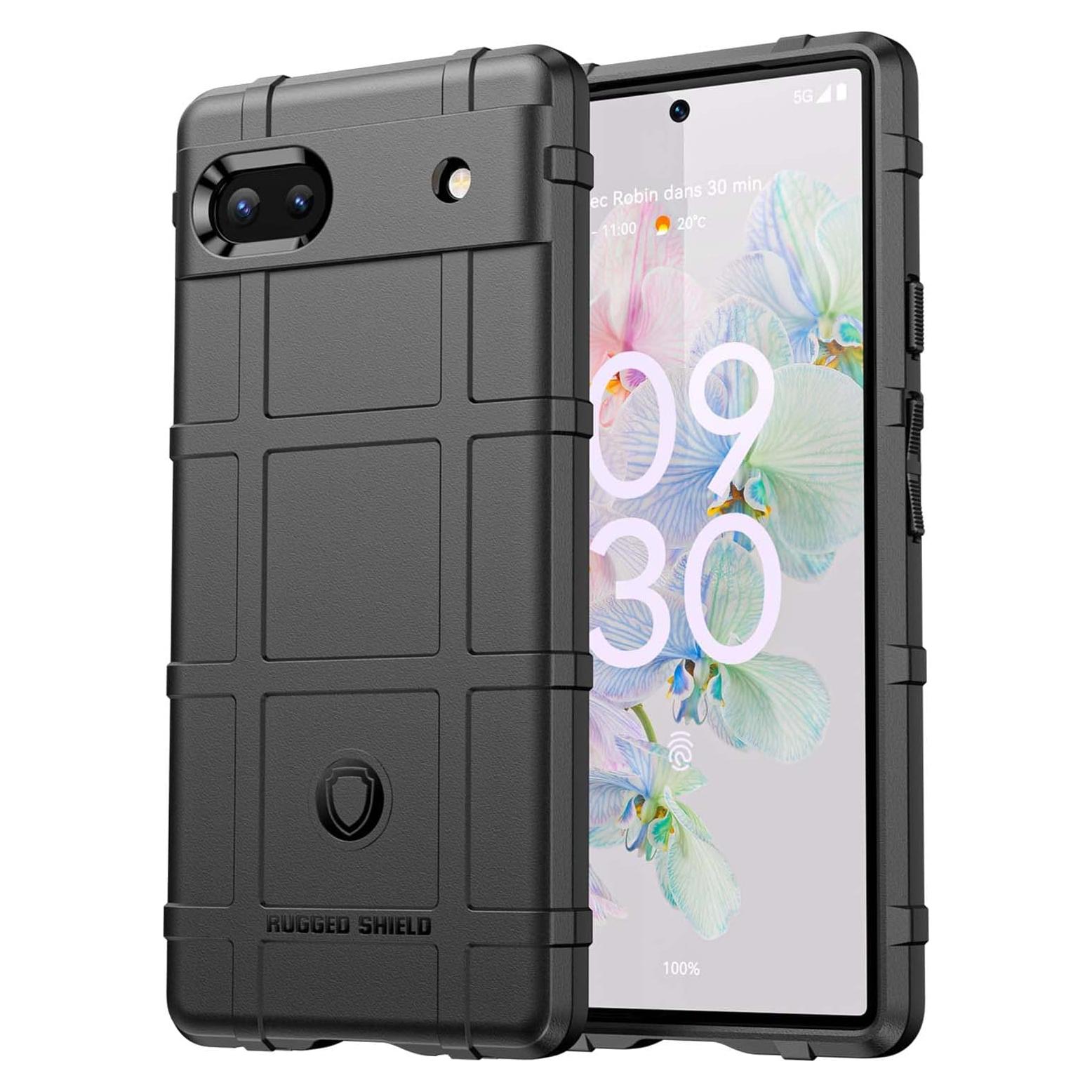 Funda Ajustada Google Pixel 6a Rugged Shield Negro HD