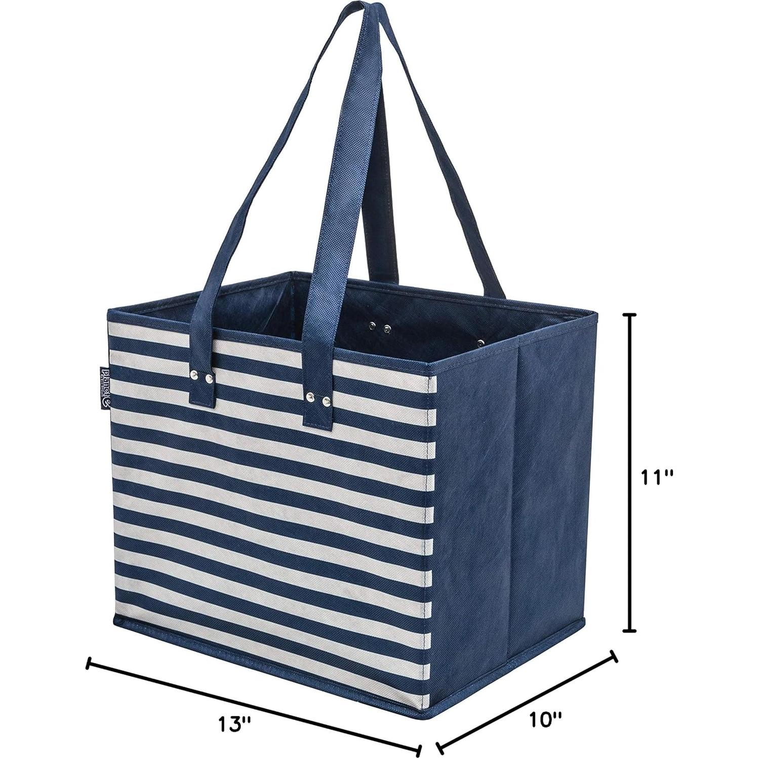 Bolsas de Compras Reutilizables Planet E - Paquete de 2, 33x28x25cm