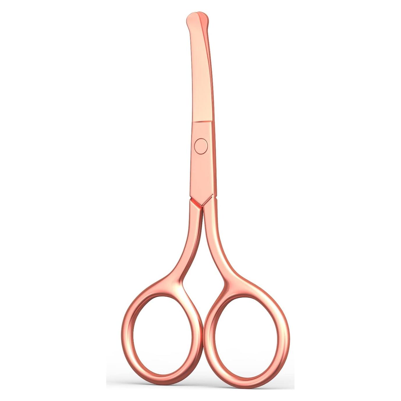 Tijeras Pequeñas AsonTao para Cejas y Vello Nasal - Dorado