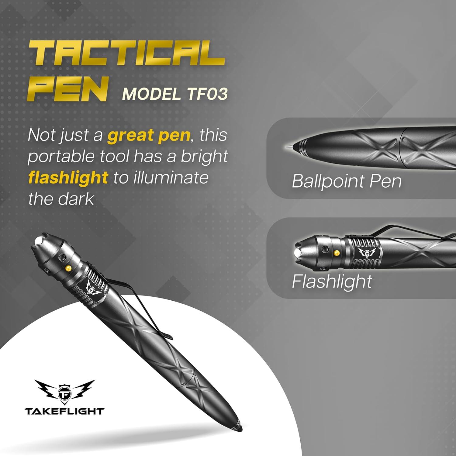 Bolígrafo Táctico TF TAKEFLIGHT - Multi-Herramienta EDC