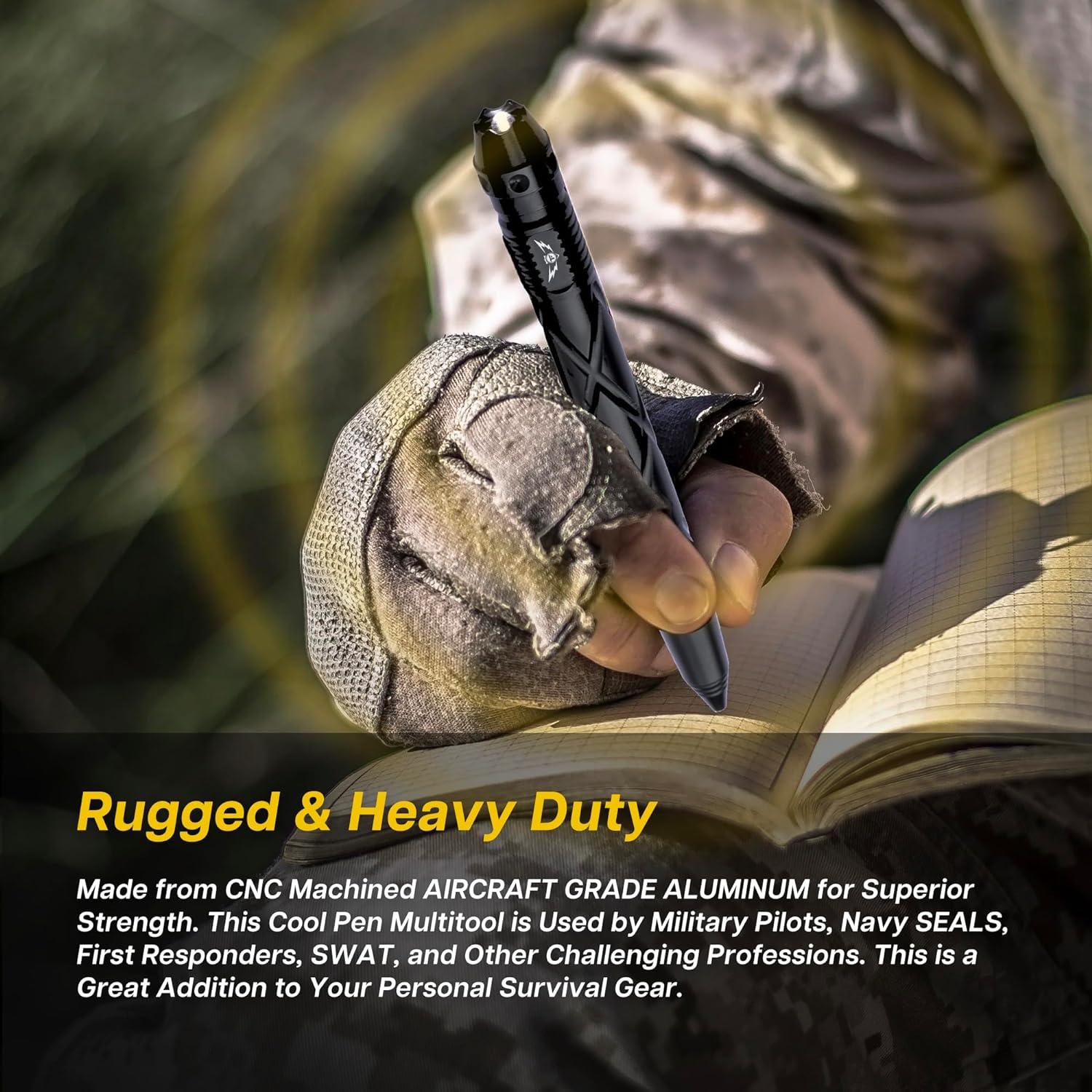 Bolígrafo Táctico TF TAKEFLIGHT - Multi-Herramienta EDC