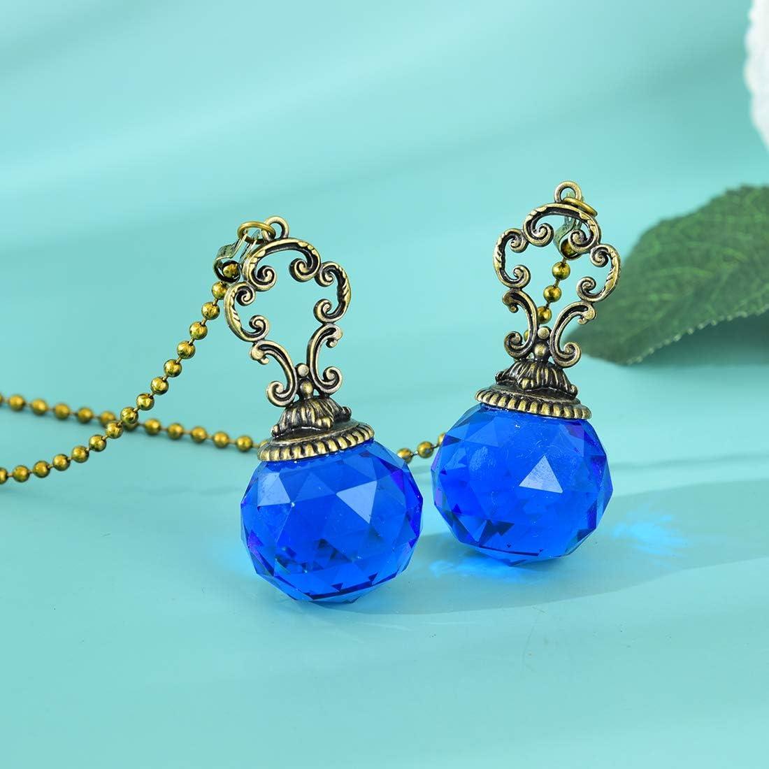 Juego de 2 Cadenas de Ventilador LONGSHENG Vintage Azul 30cm