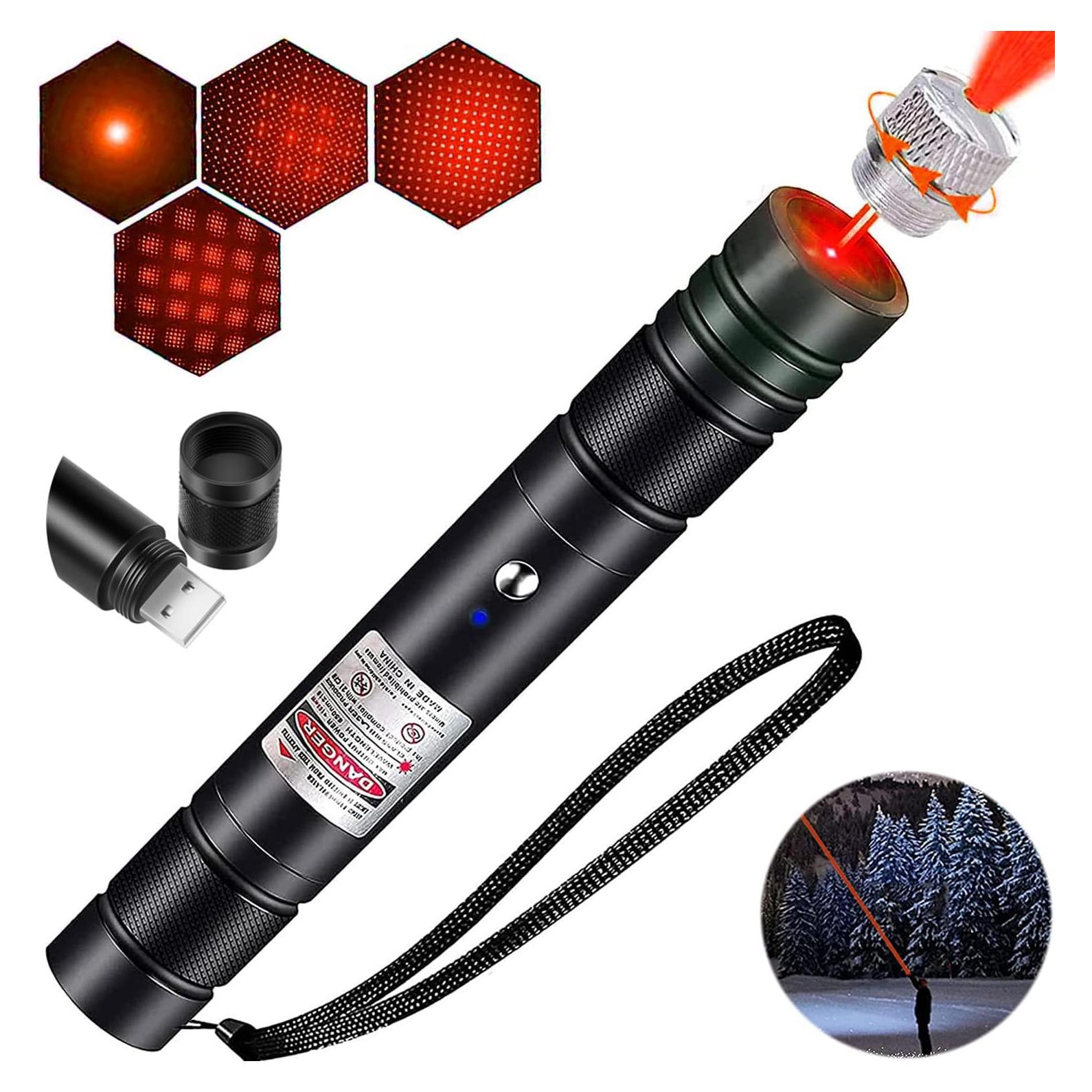 Puntero láser DOLOEDY ZK-9318 rojo recargable 2000m