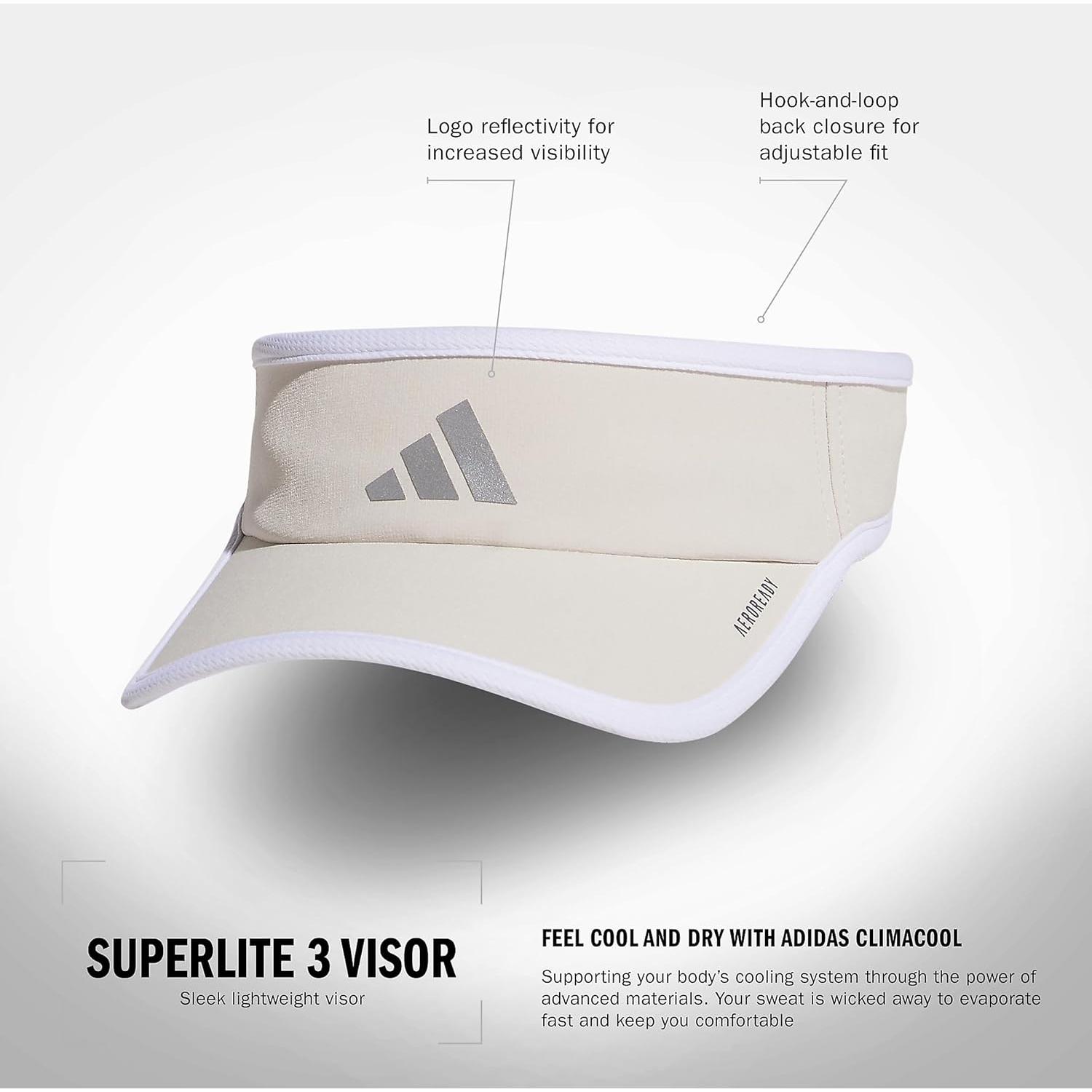 Gorra Visera Deportiva adidas Superlite para Mujeres - Beige