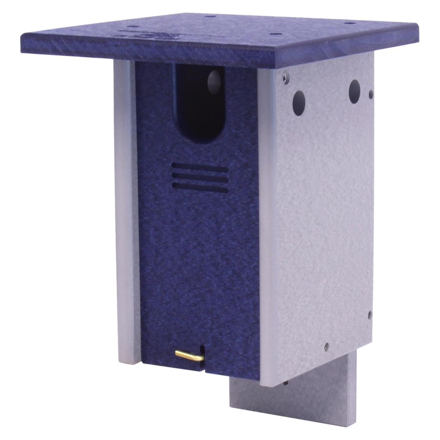 Casa para Pájaro Azul AmishToyBox, Madera Plástica Reciclada