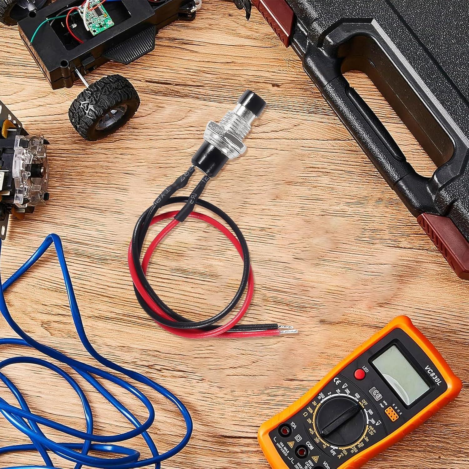 Interruptor de Botón Momentáneo 12V MELIFE 20pcs 7mm SPST