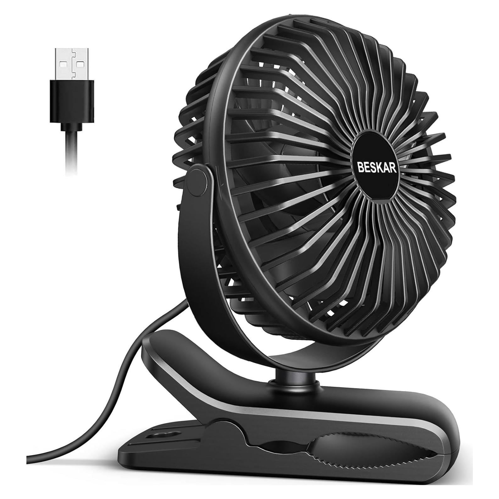 Ventilador USB BESKAR ZLS-E300 3 Velocidades Silencioso