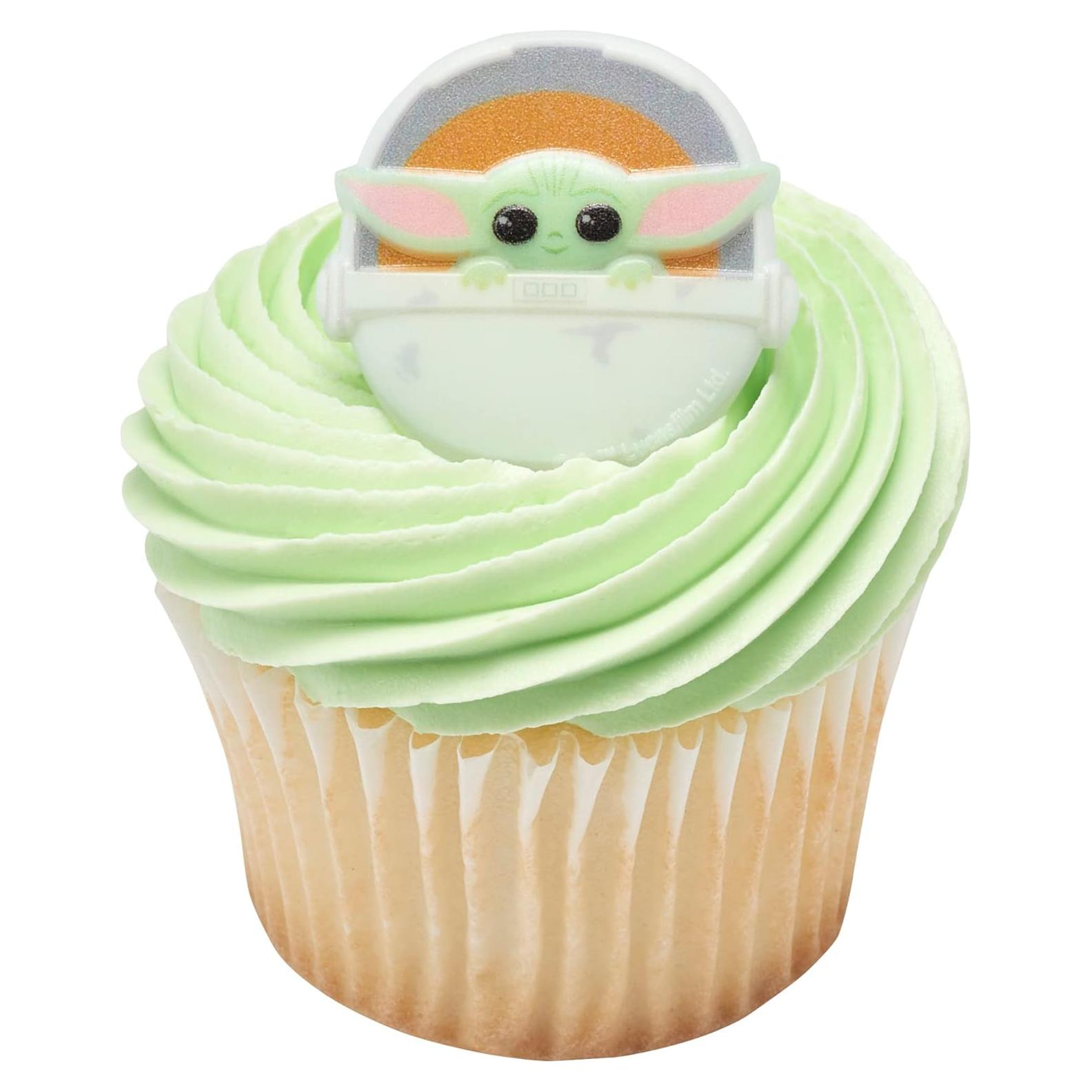 DECOPAC Anillos de Cupcake Star Wars The Mandalorian - 24 Piezas