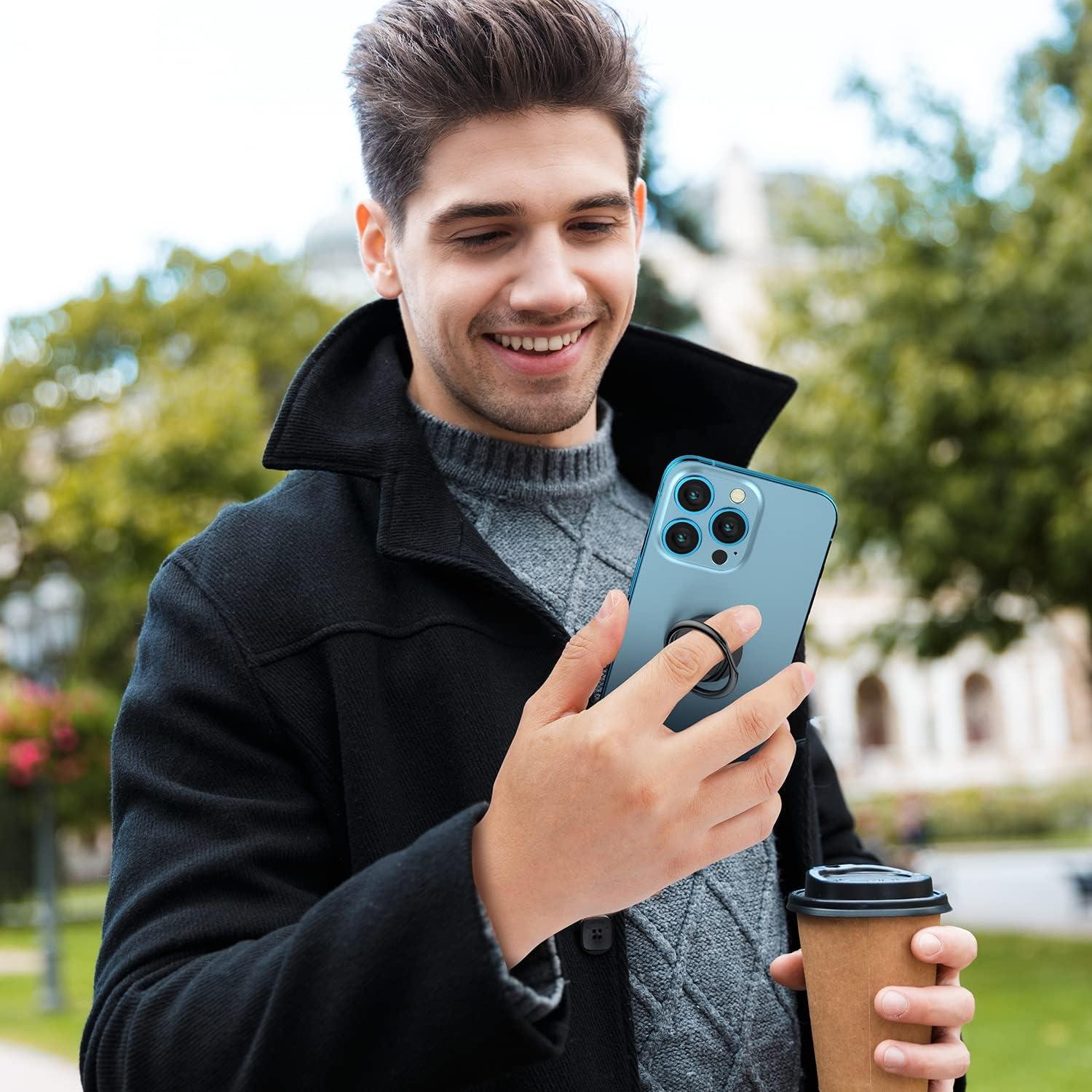 Soporte de Anillo Magnético WixGear para Teléfono - Negro