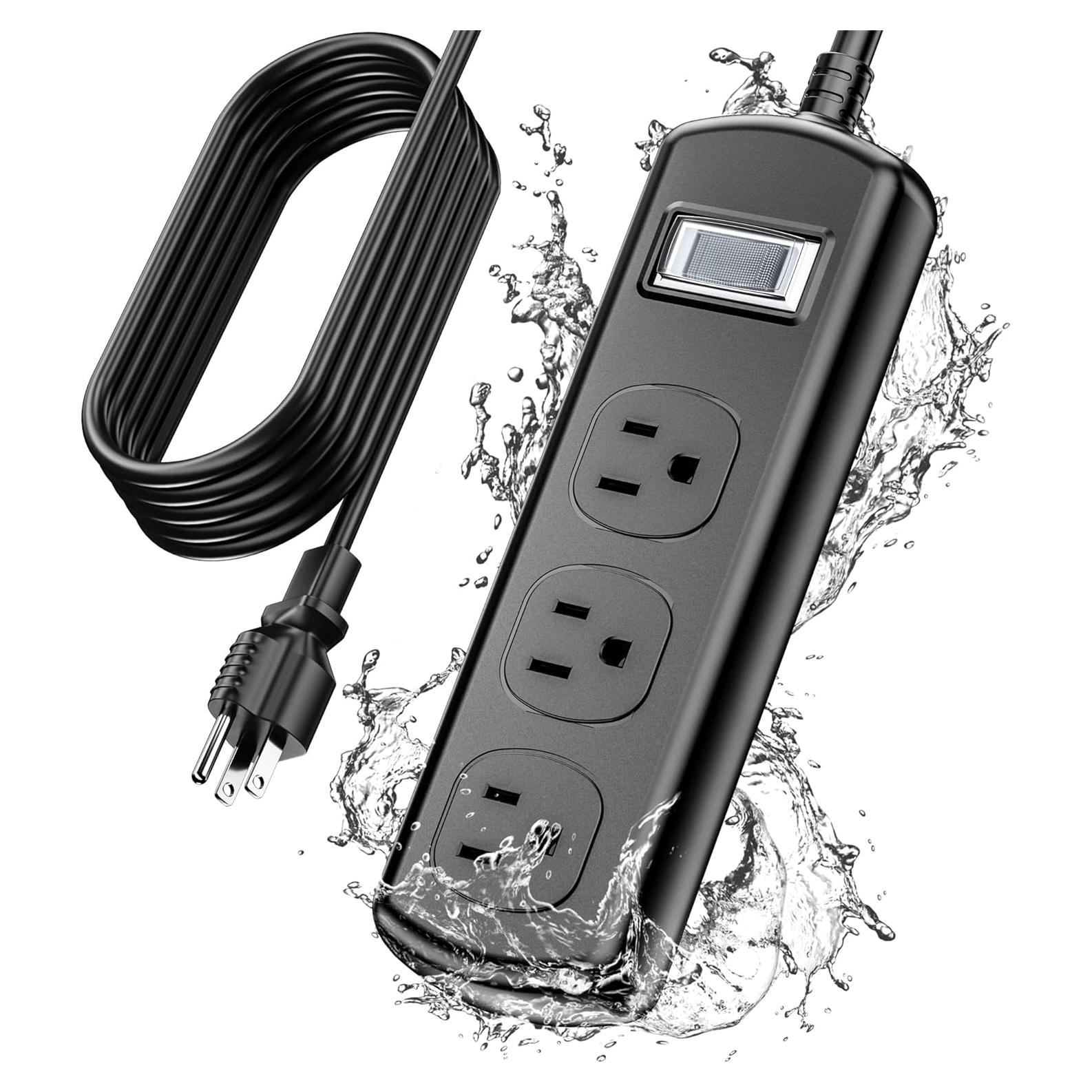 Toma de Corriente Exterior EIGSO IPX6 3 Salidas 4.57m