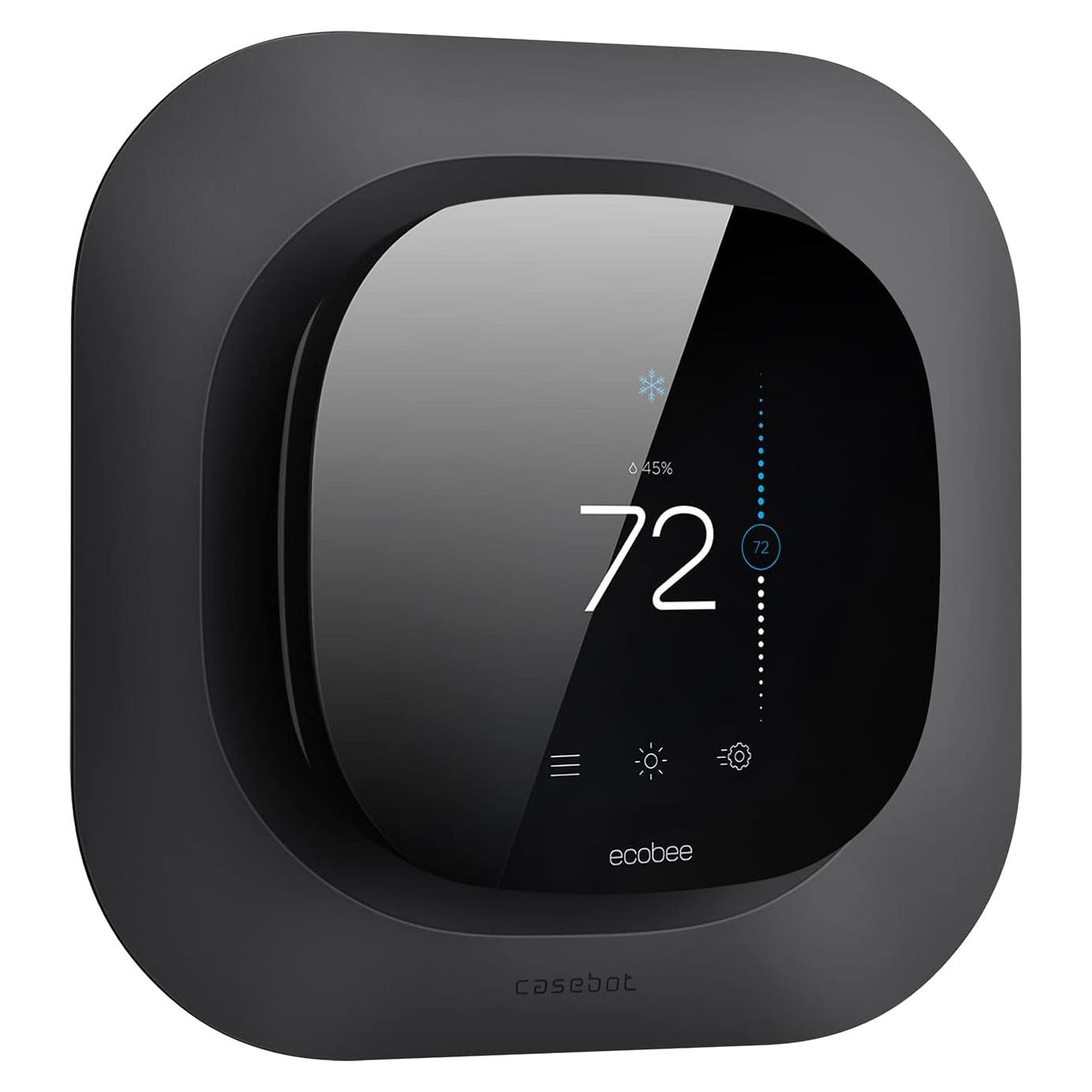 Placa de Pared CaseBot para Termostato Ecobee 2022, Negro Mate