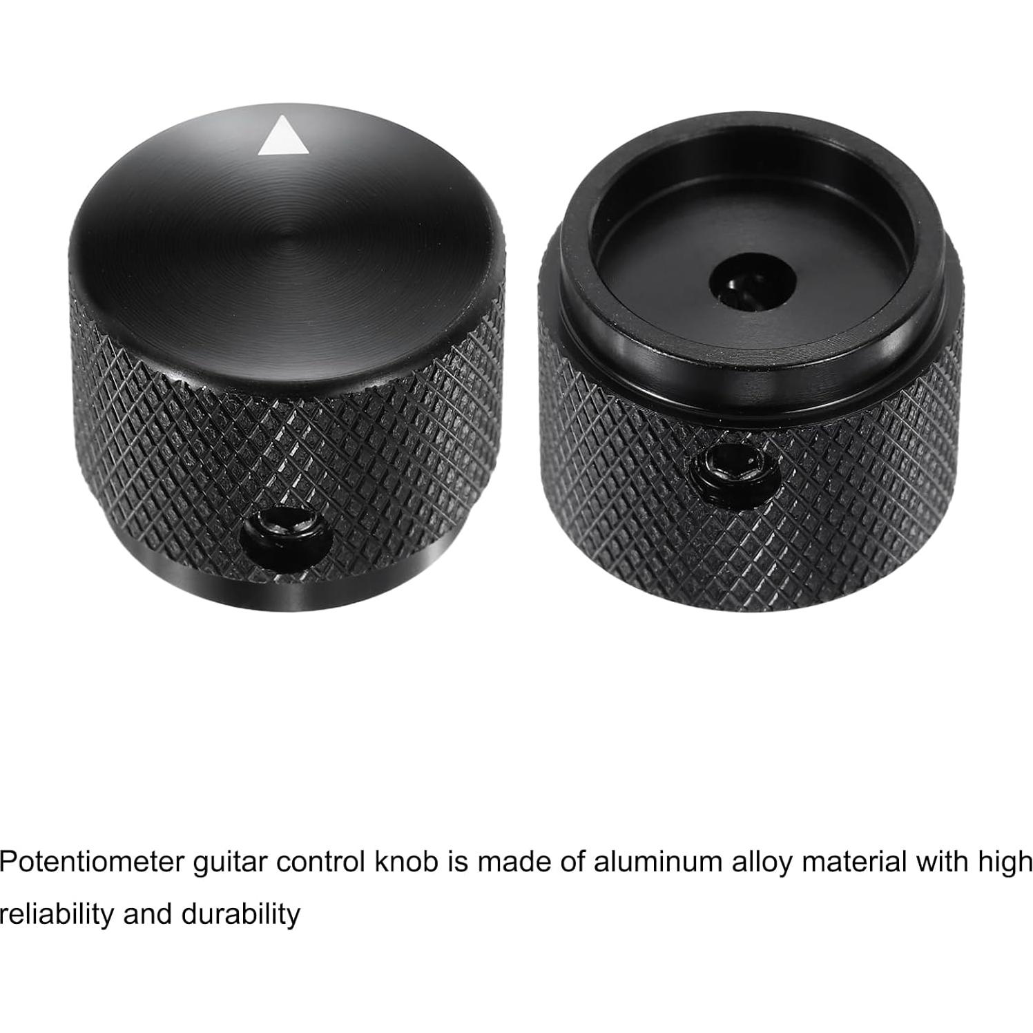 Perillas de Potenciómetro Aluminio MECCANIXITY 2 Pcs 4mm ID