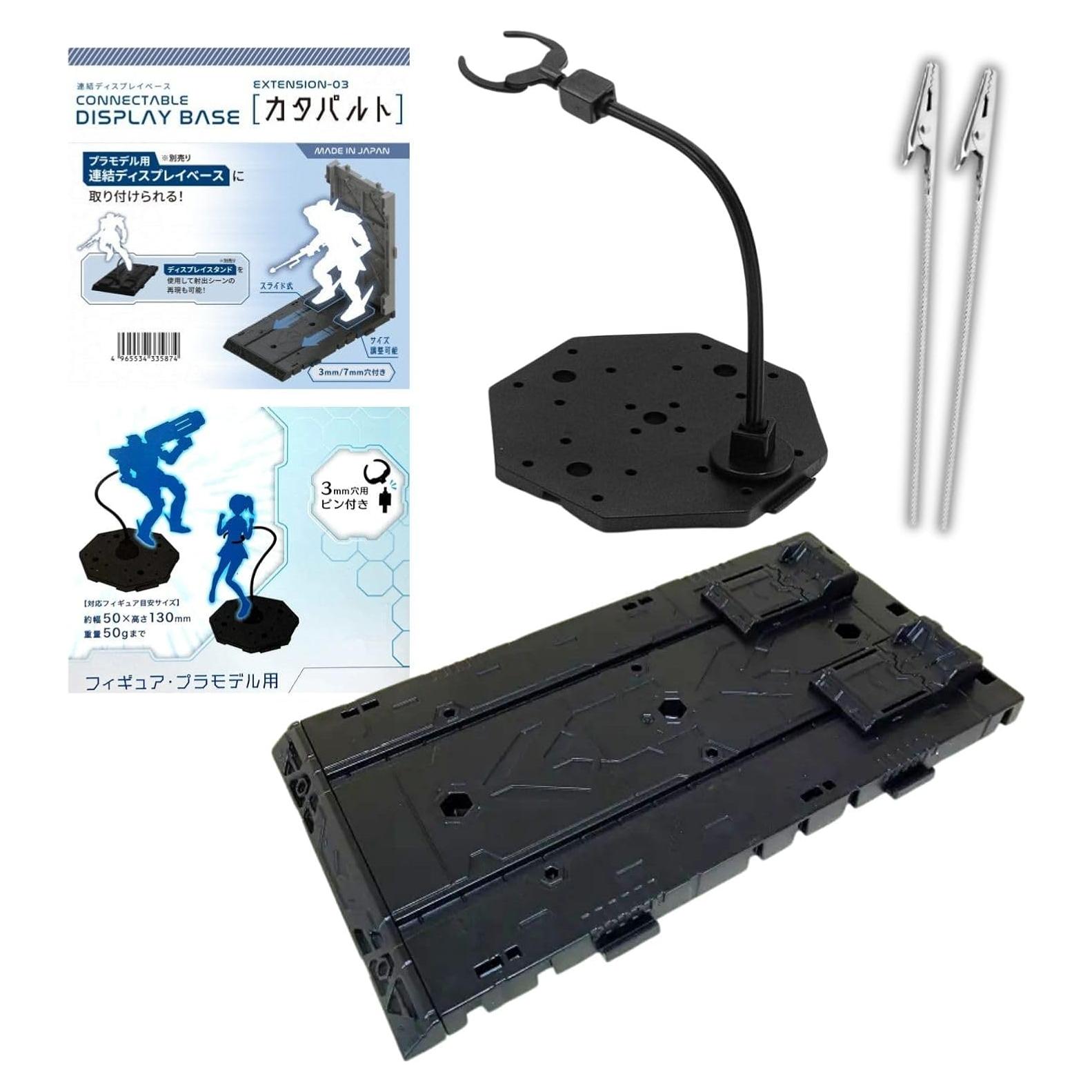 Juego de Exhibición de Modelos de Plástico Someie - Base Catapulta y Soporte